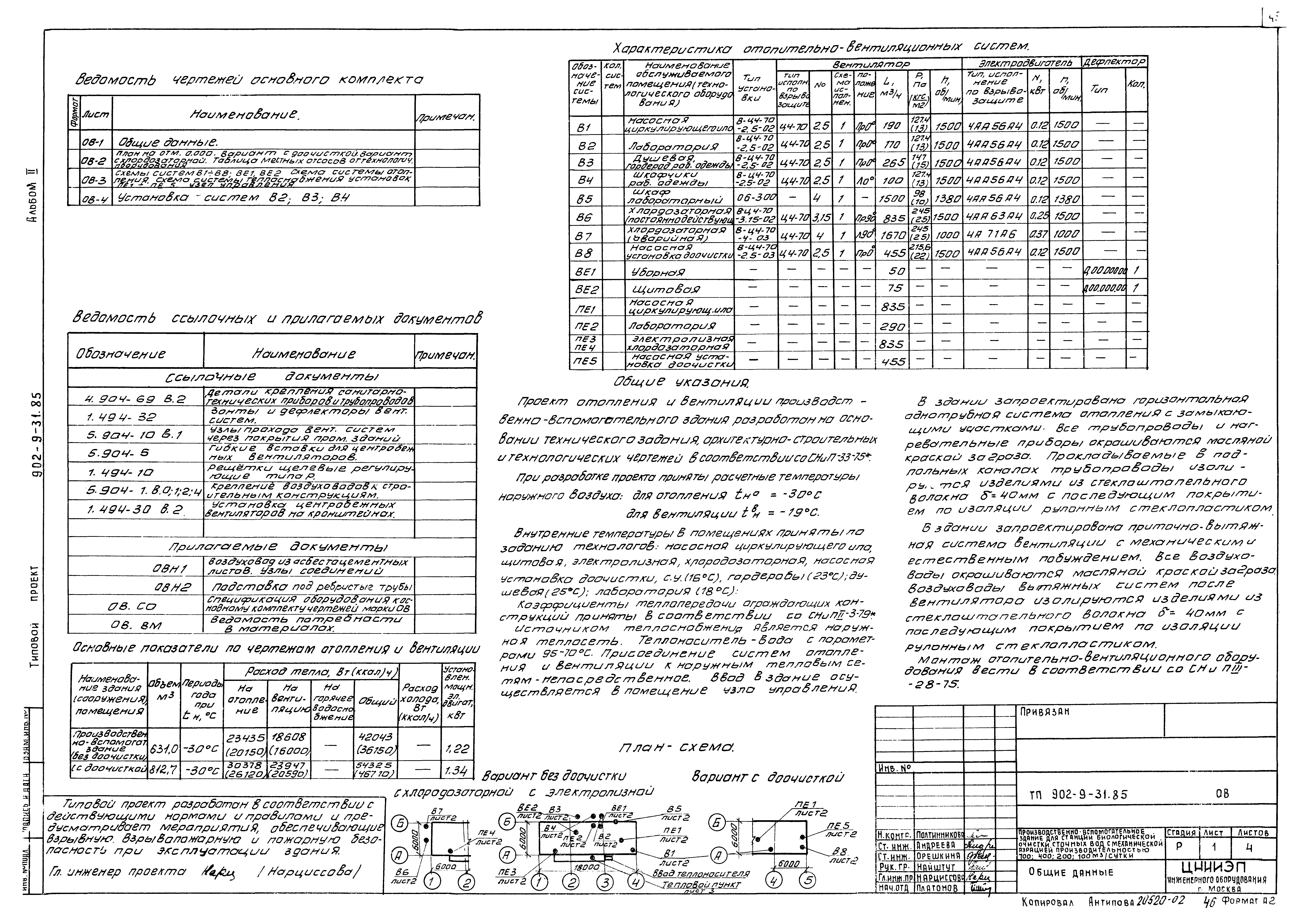 Типовой проект 902-9-31.85