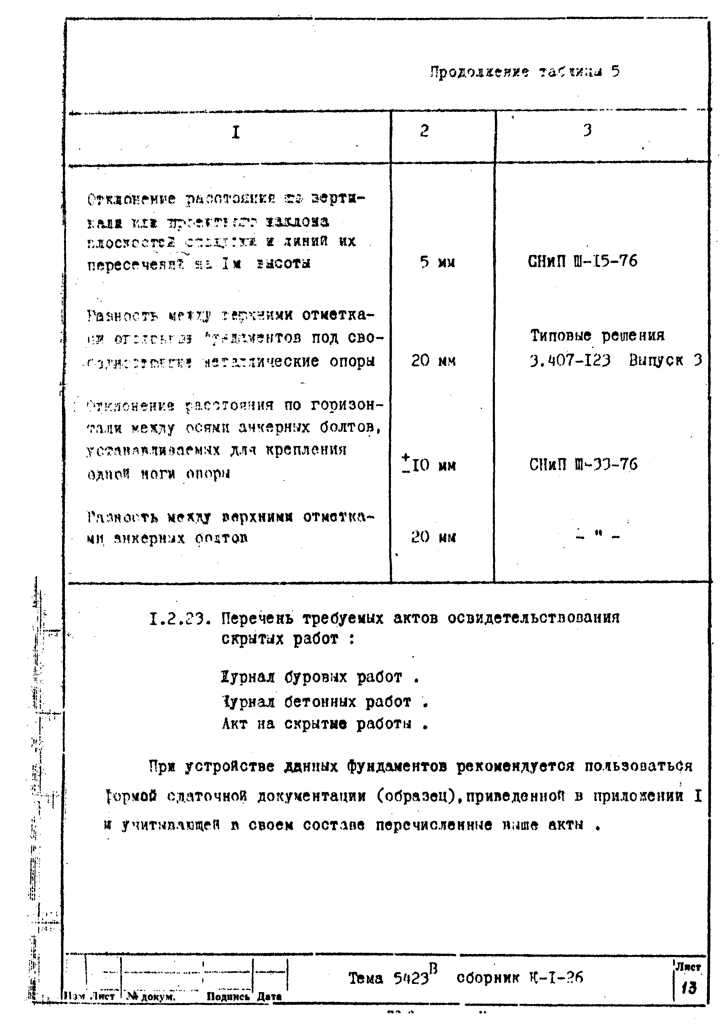 Технологическая карта К-1-26-5