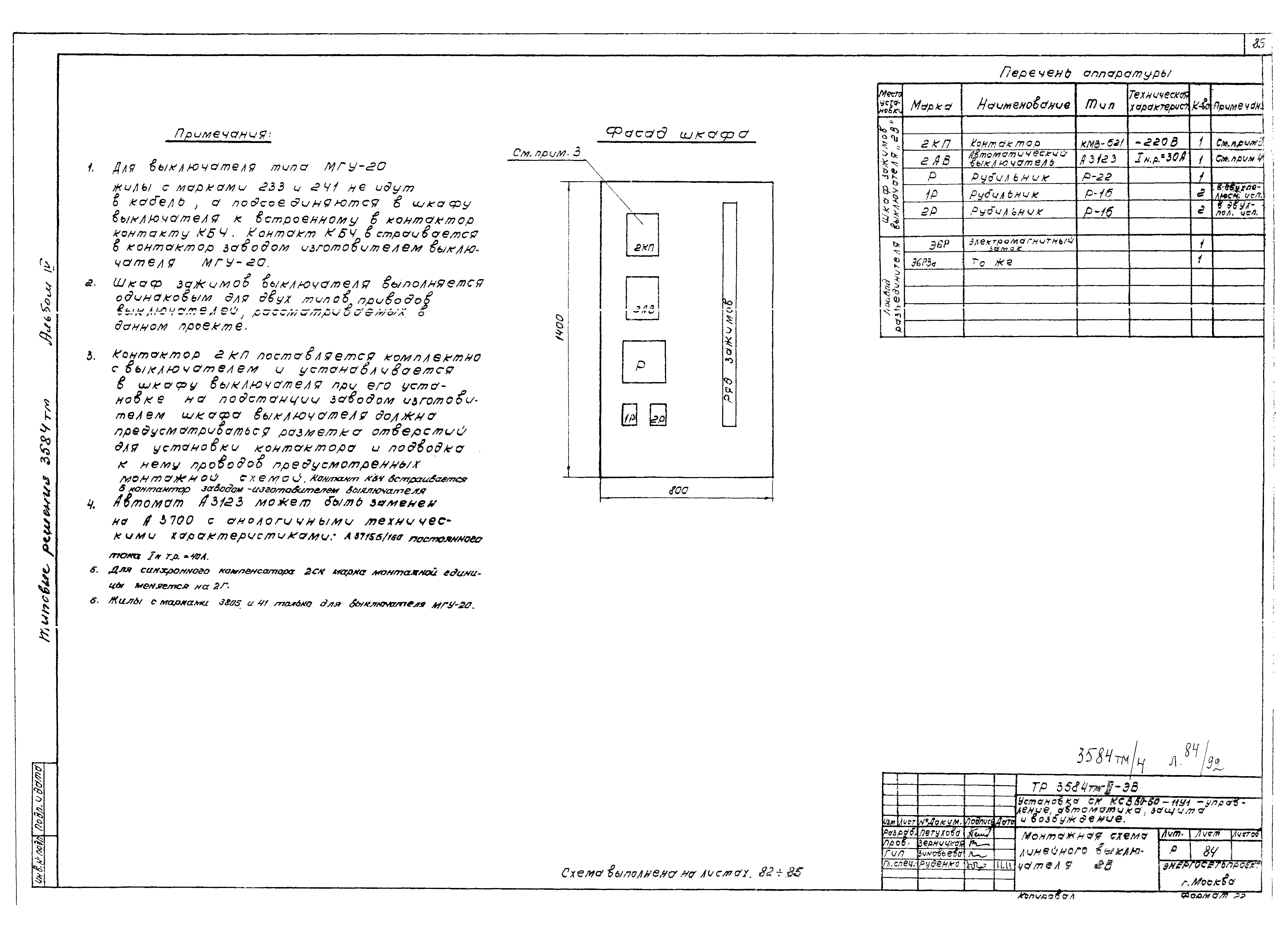 Типовой проект 3584тм