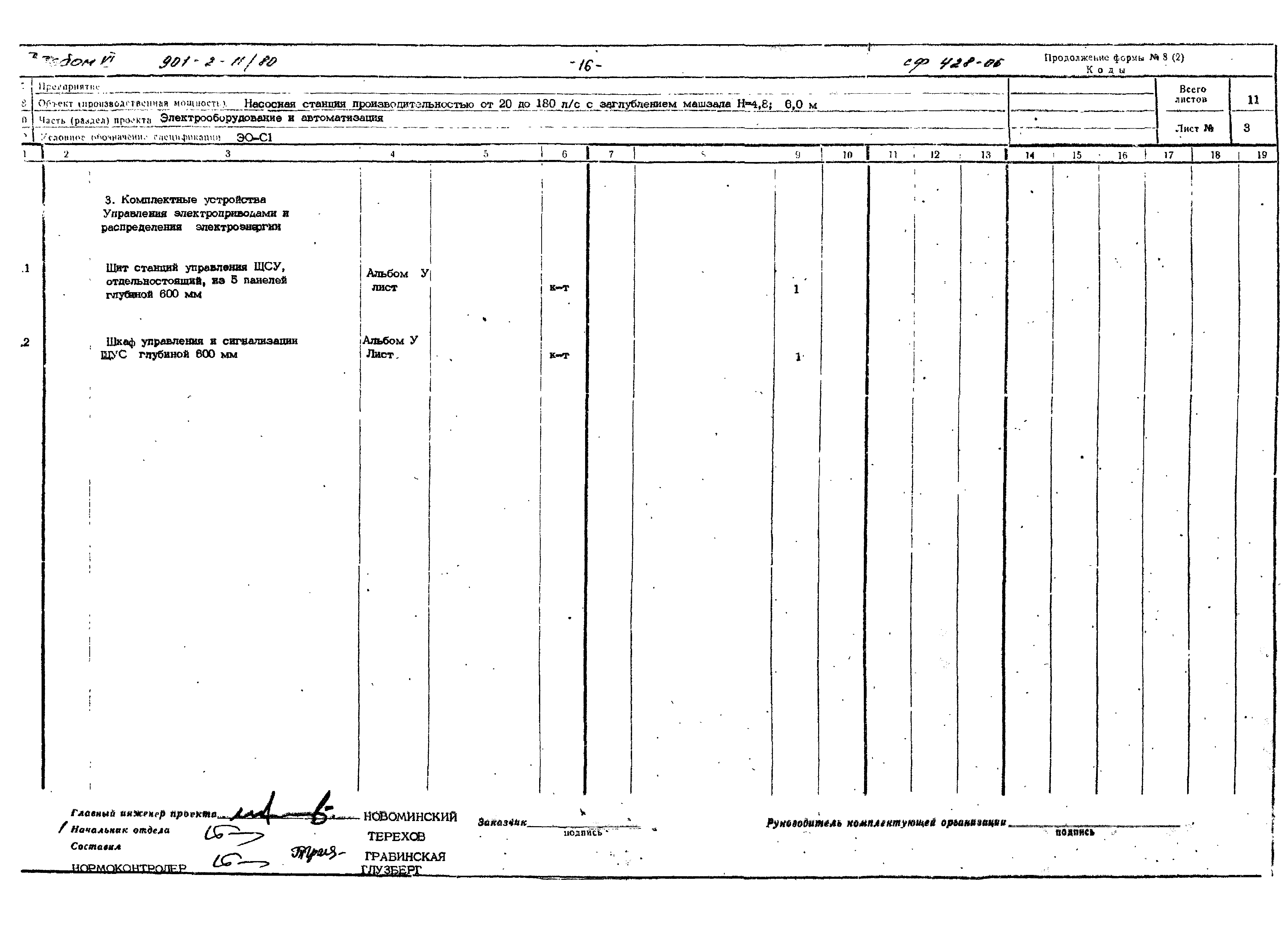 Типовой проект 901-2-11/80