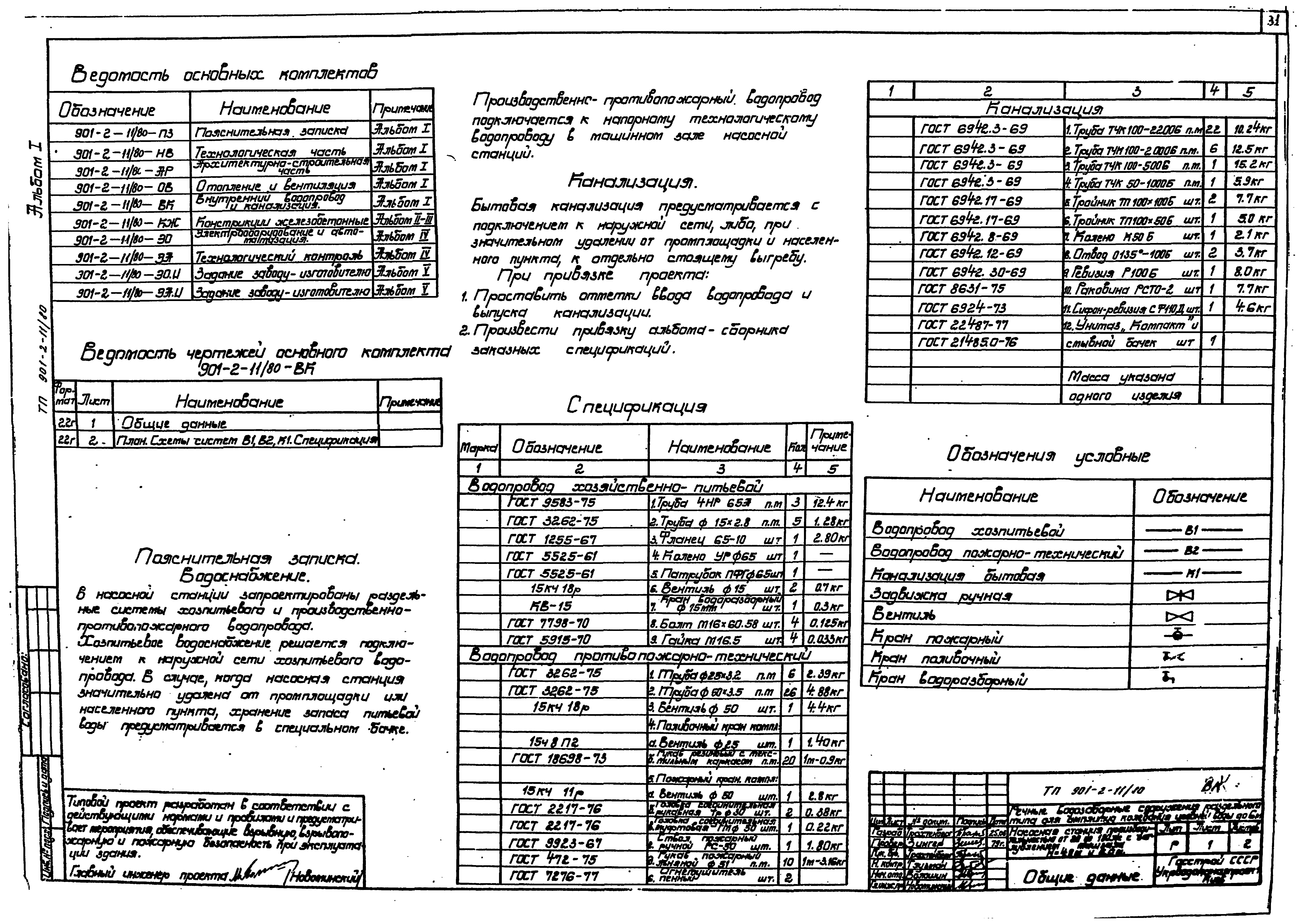 Типовой проект 901-2-11/80