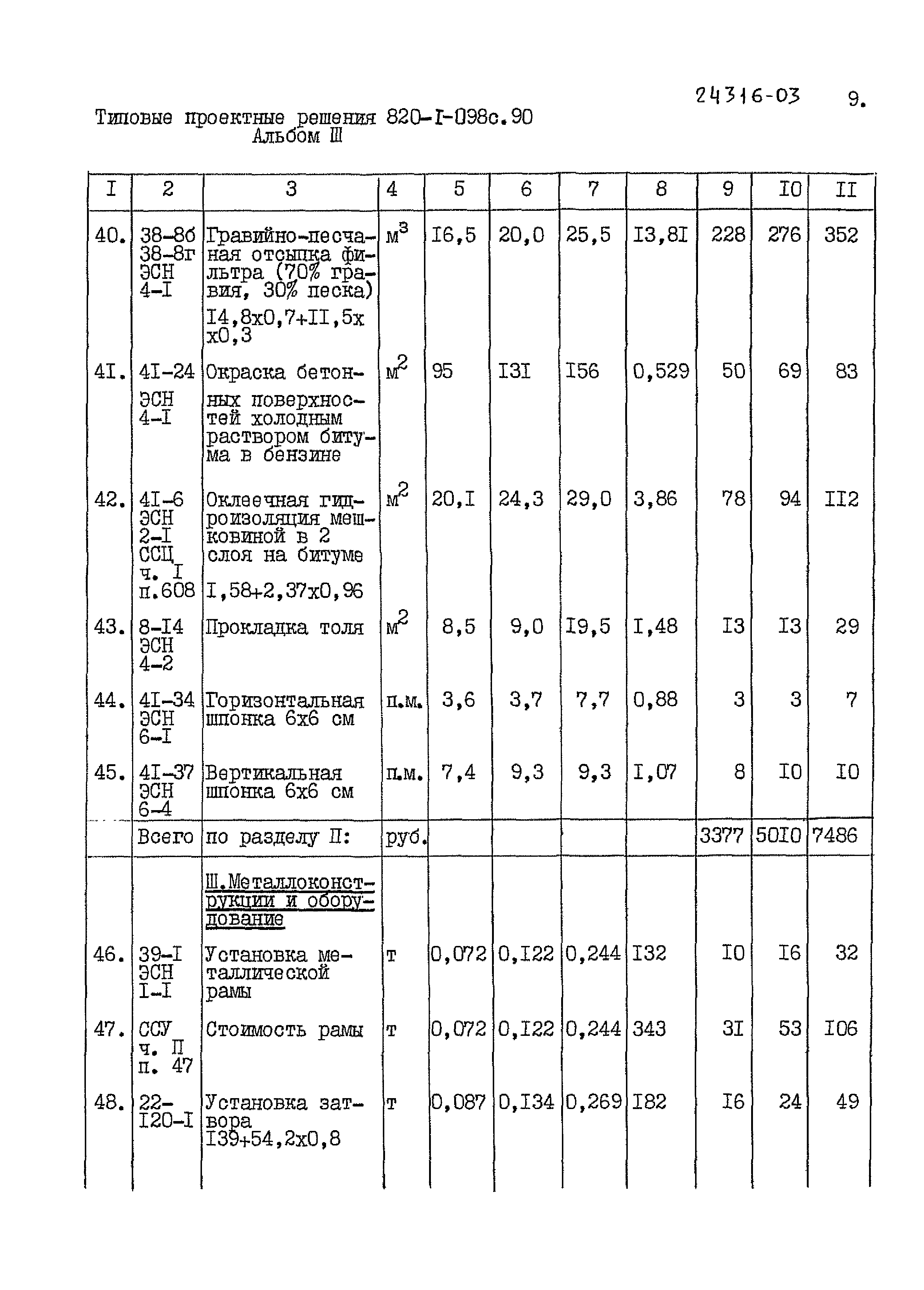 Типовые проектные решения 820-1-098с.90