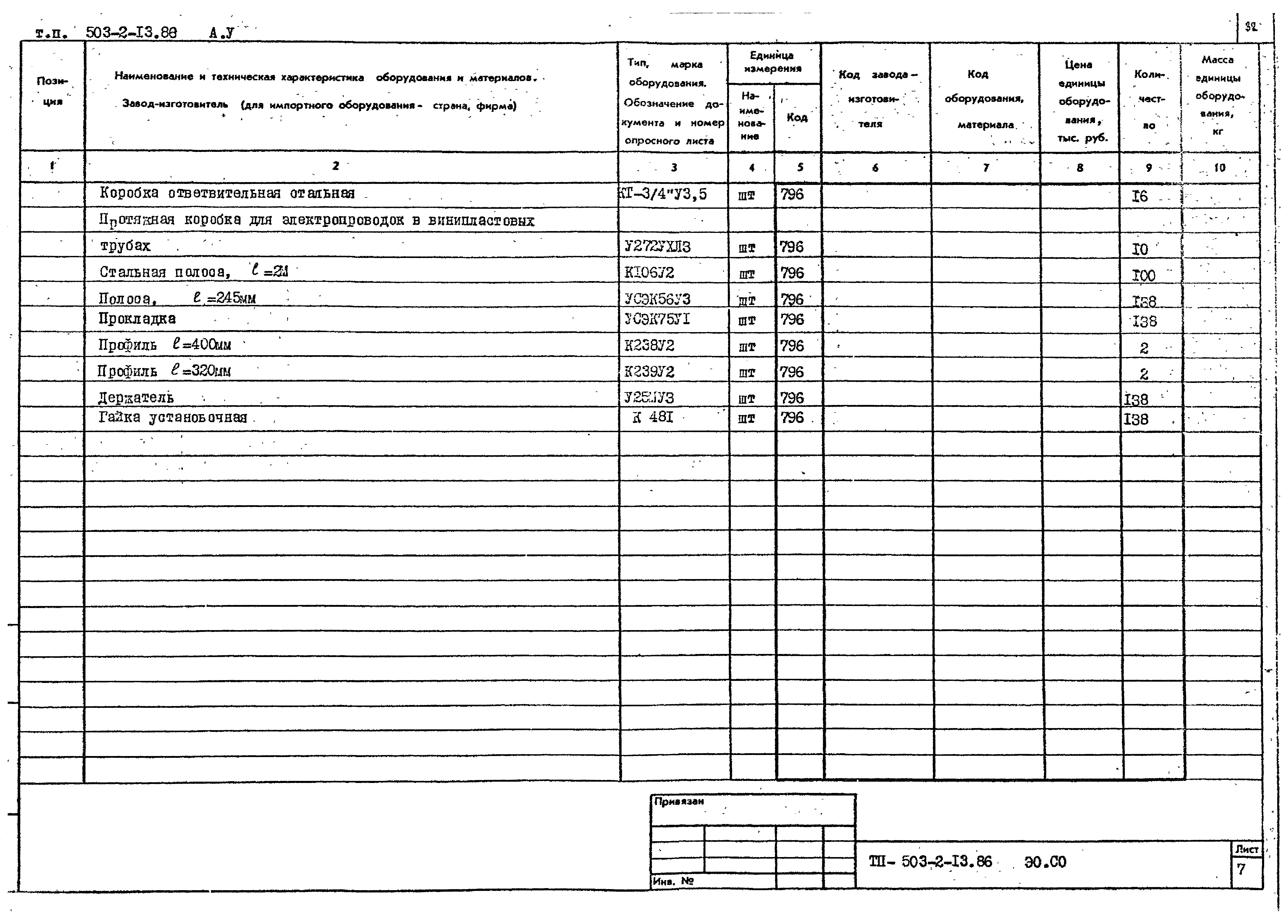 Типовой проект 503-2-13.86