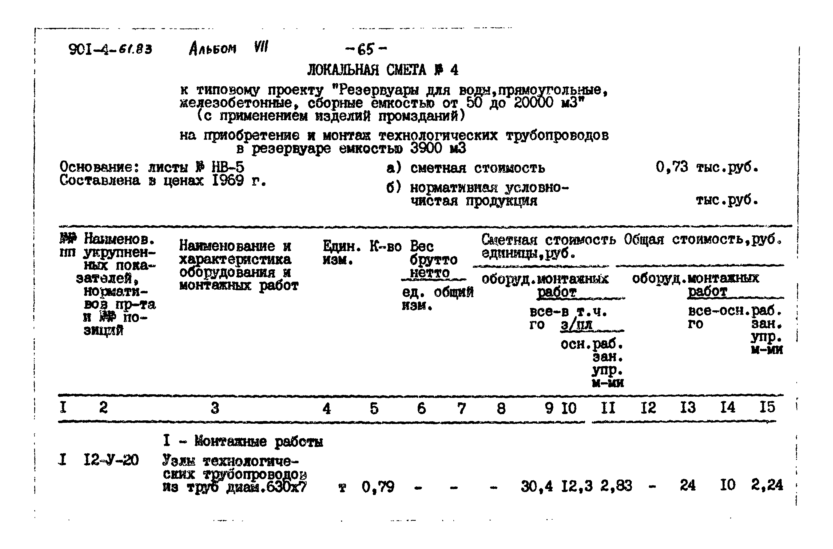 Типовой проект 901-4-61.83