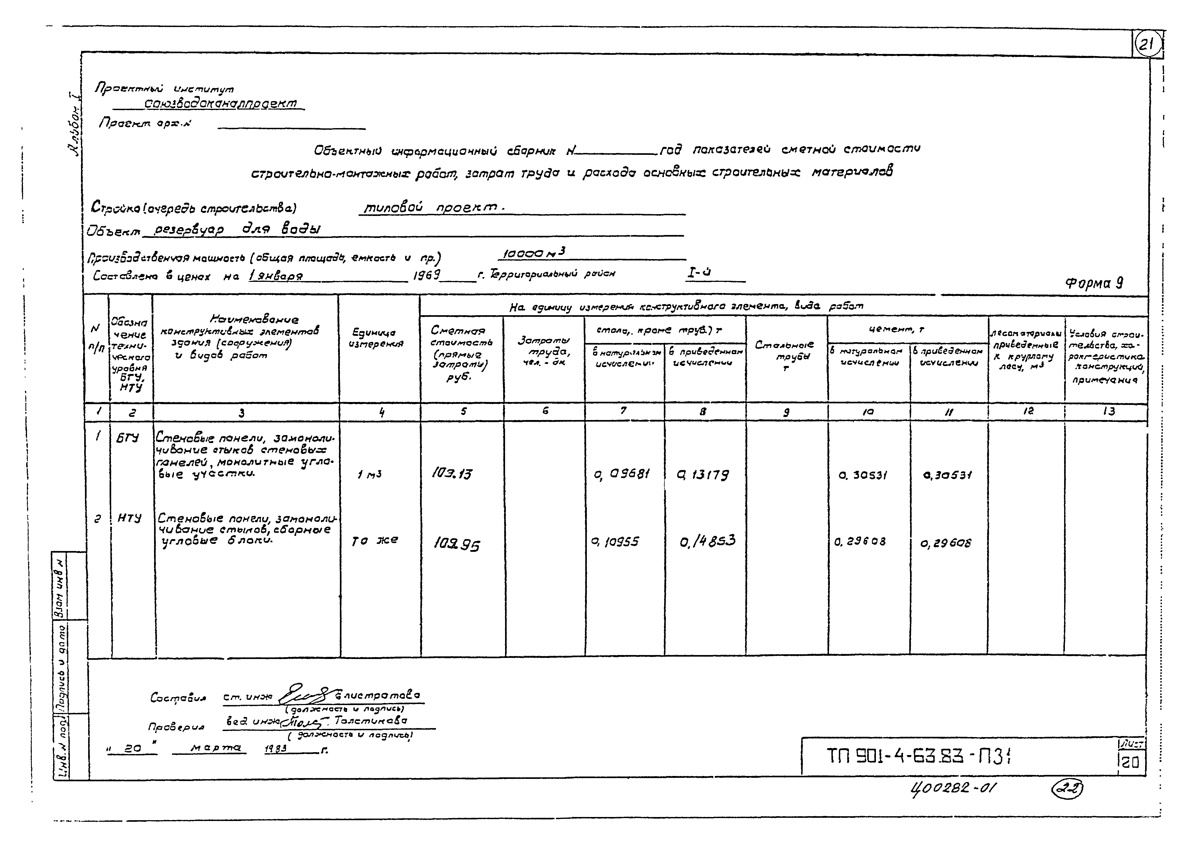 Типовой проект 901-4-61.83