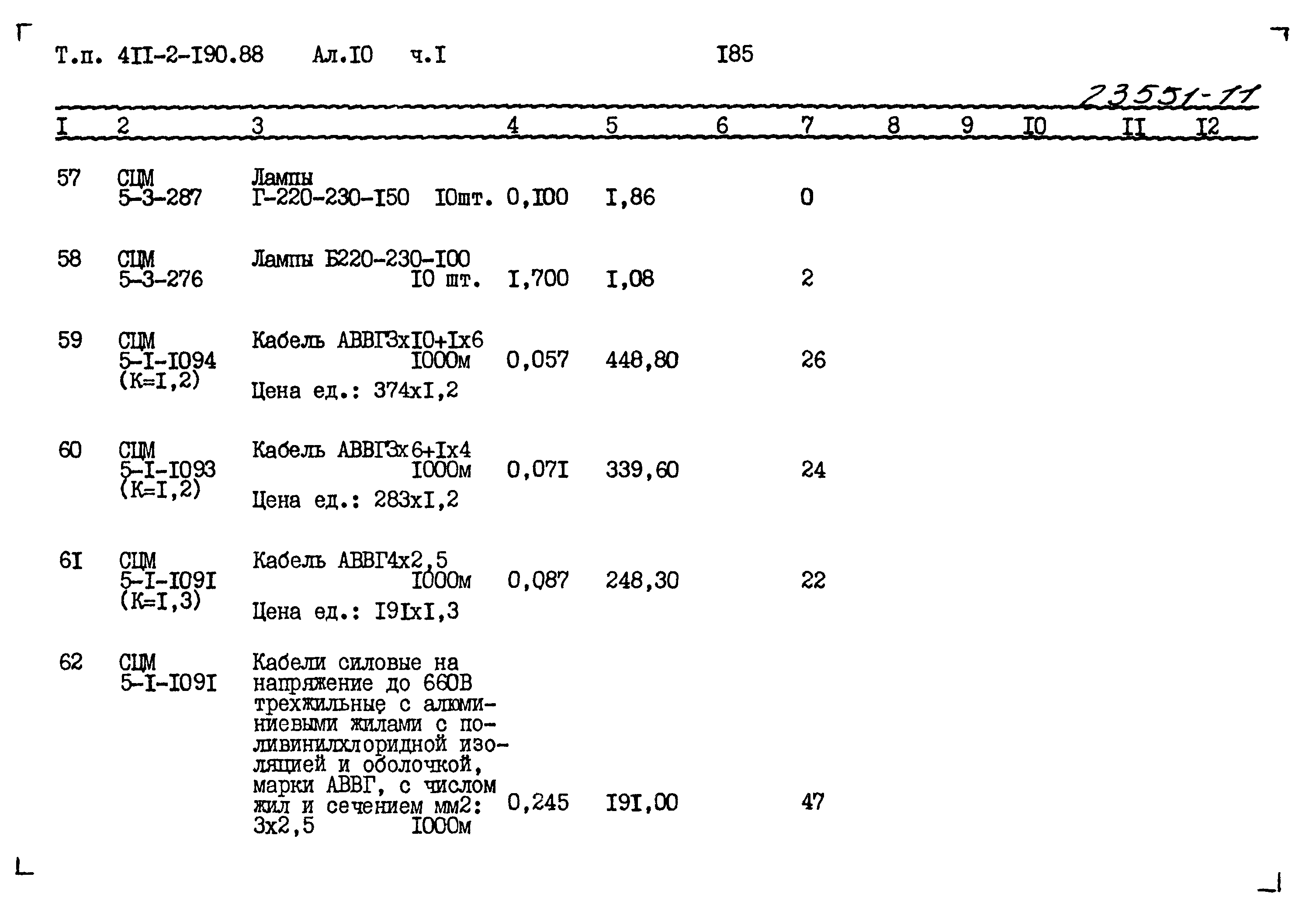 Типовой проект 411-2-190.88