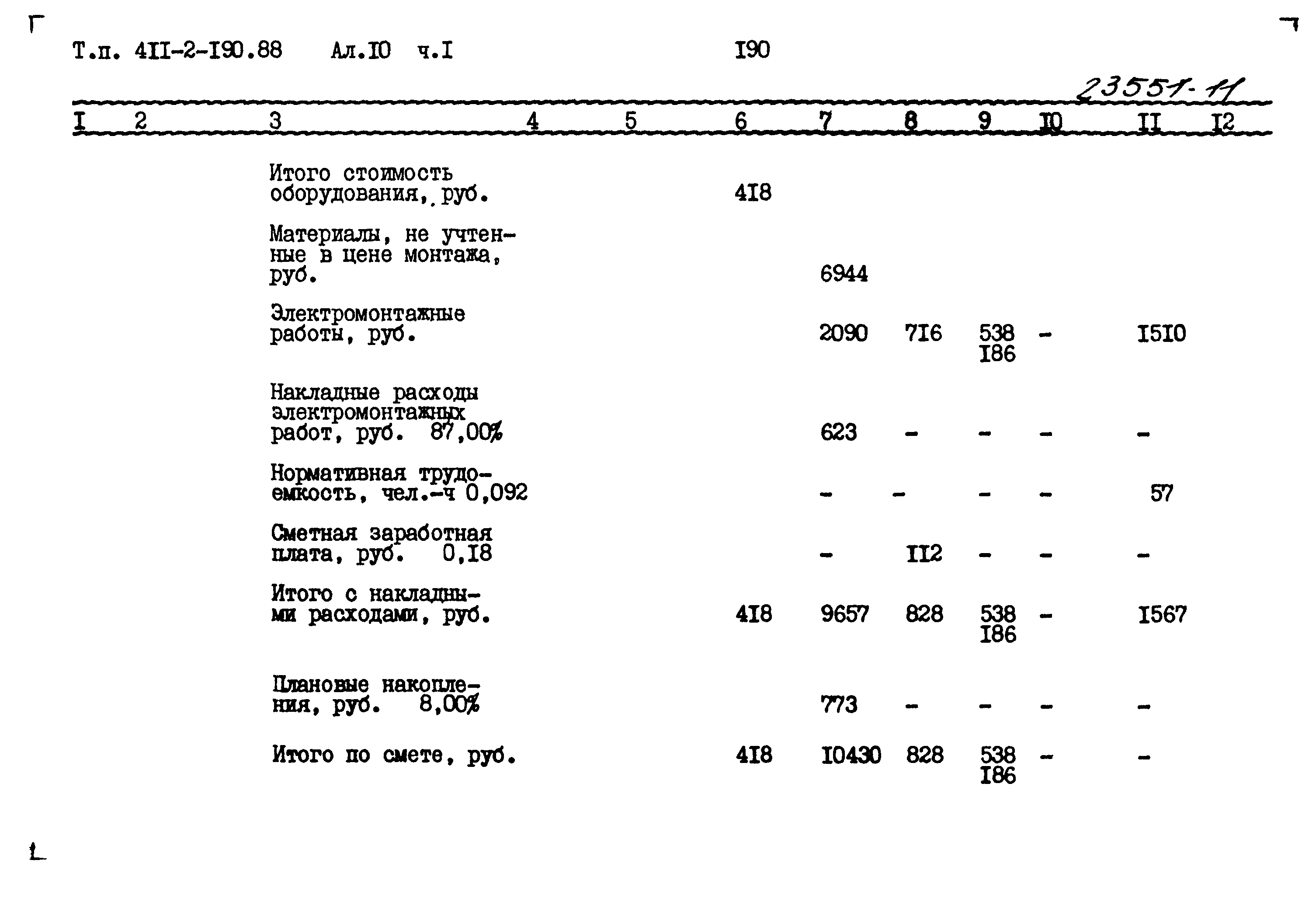 Типовой проект 411-2-190.88