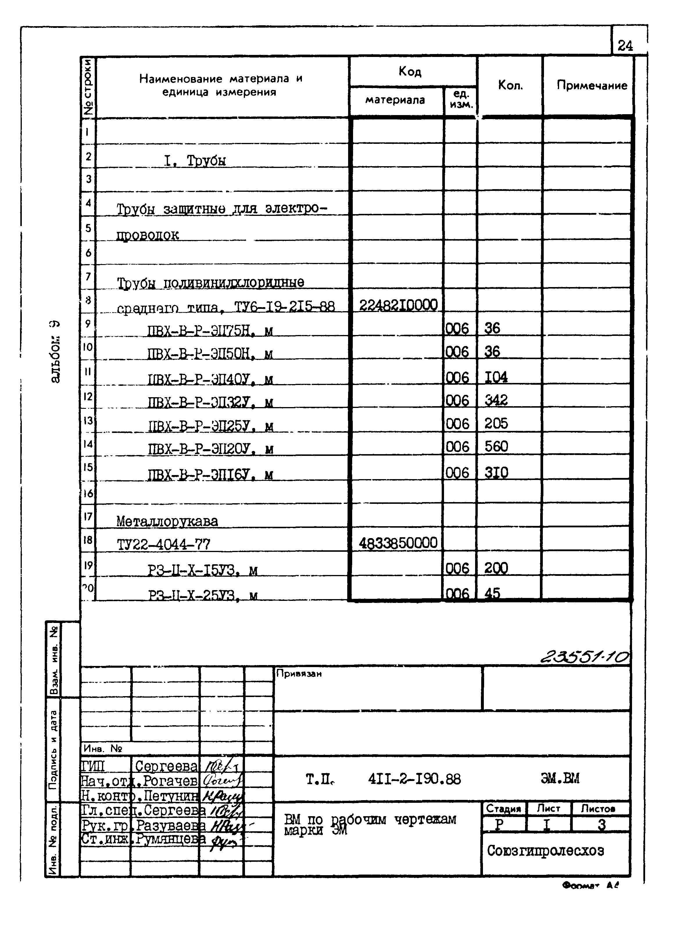 Типовой проект 411-2-190.88