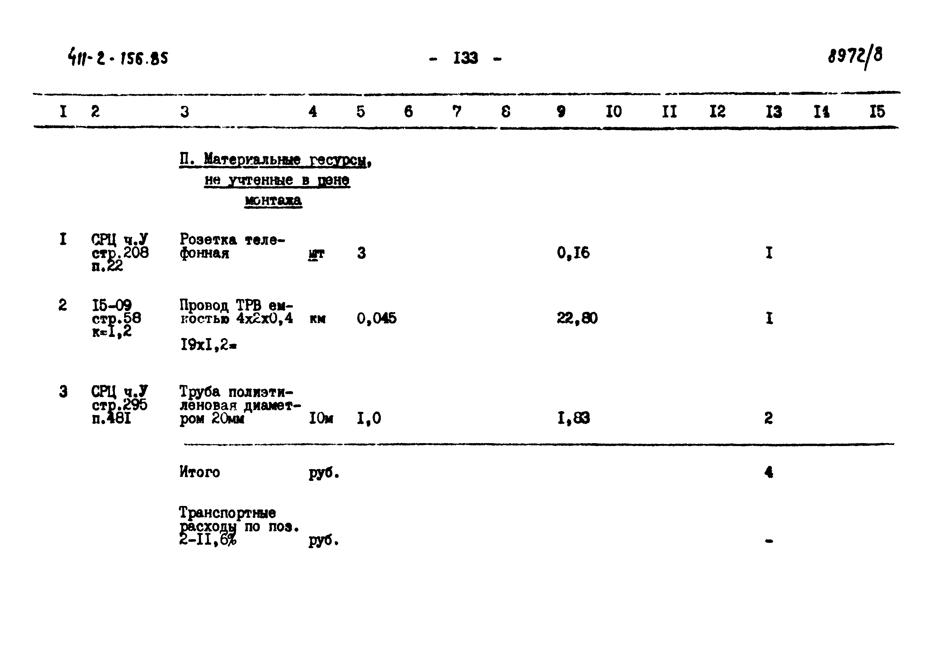 Типовой проект 411-2-156.85