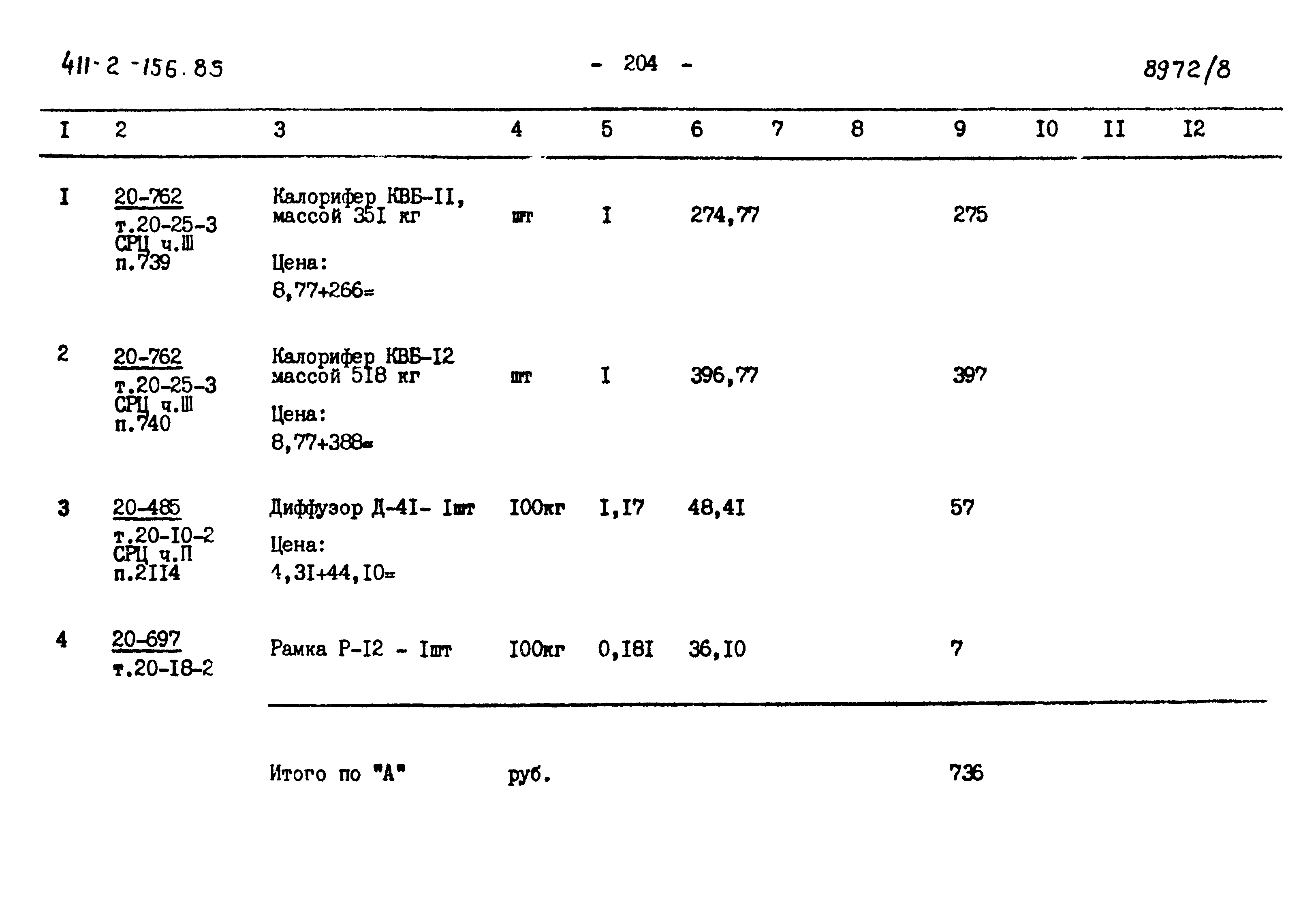 Типовой проект 411-2-156.85