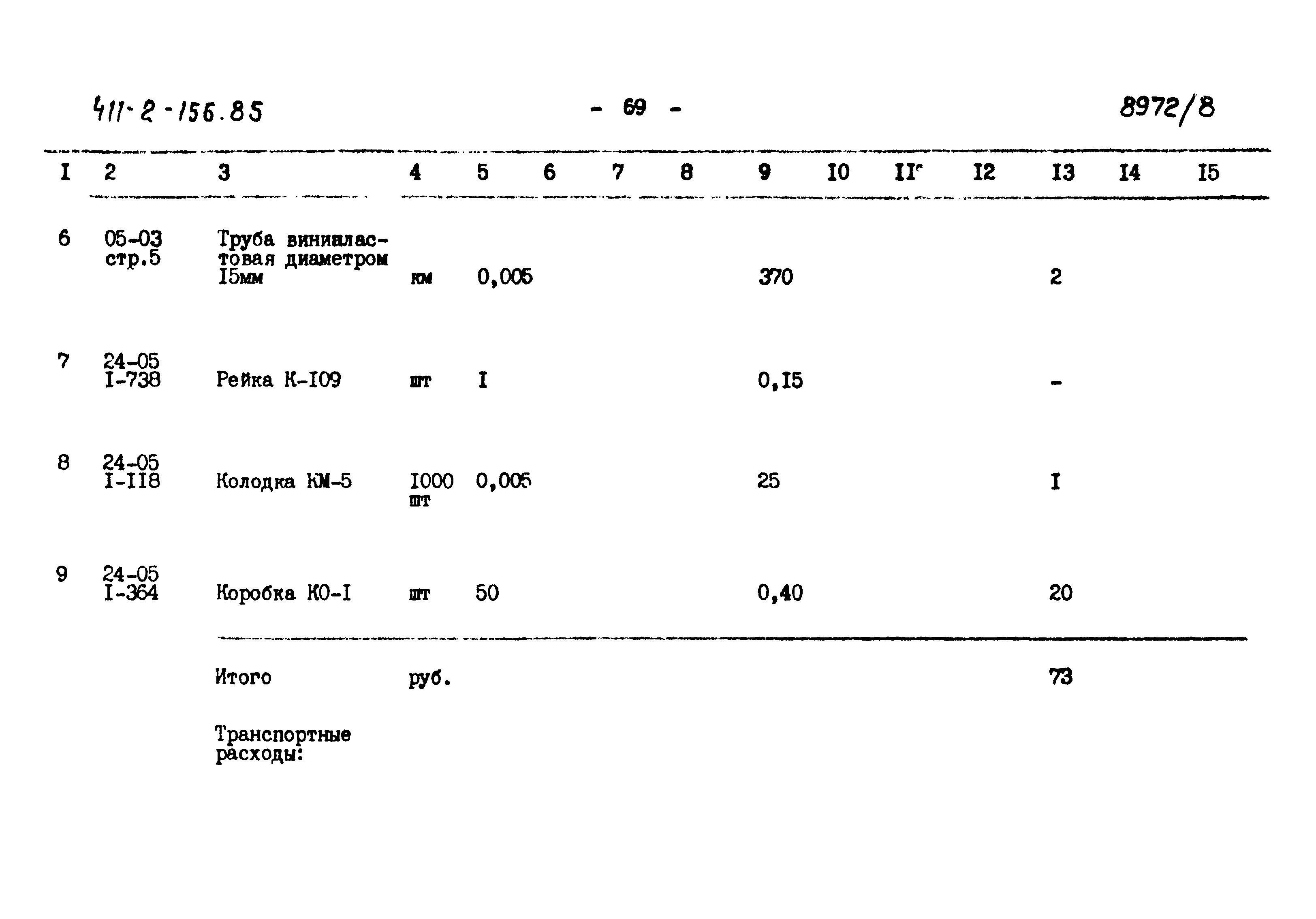 Типовой проект 411-2-156.85