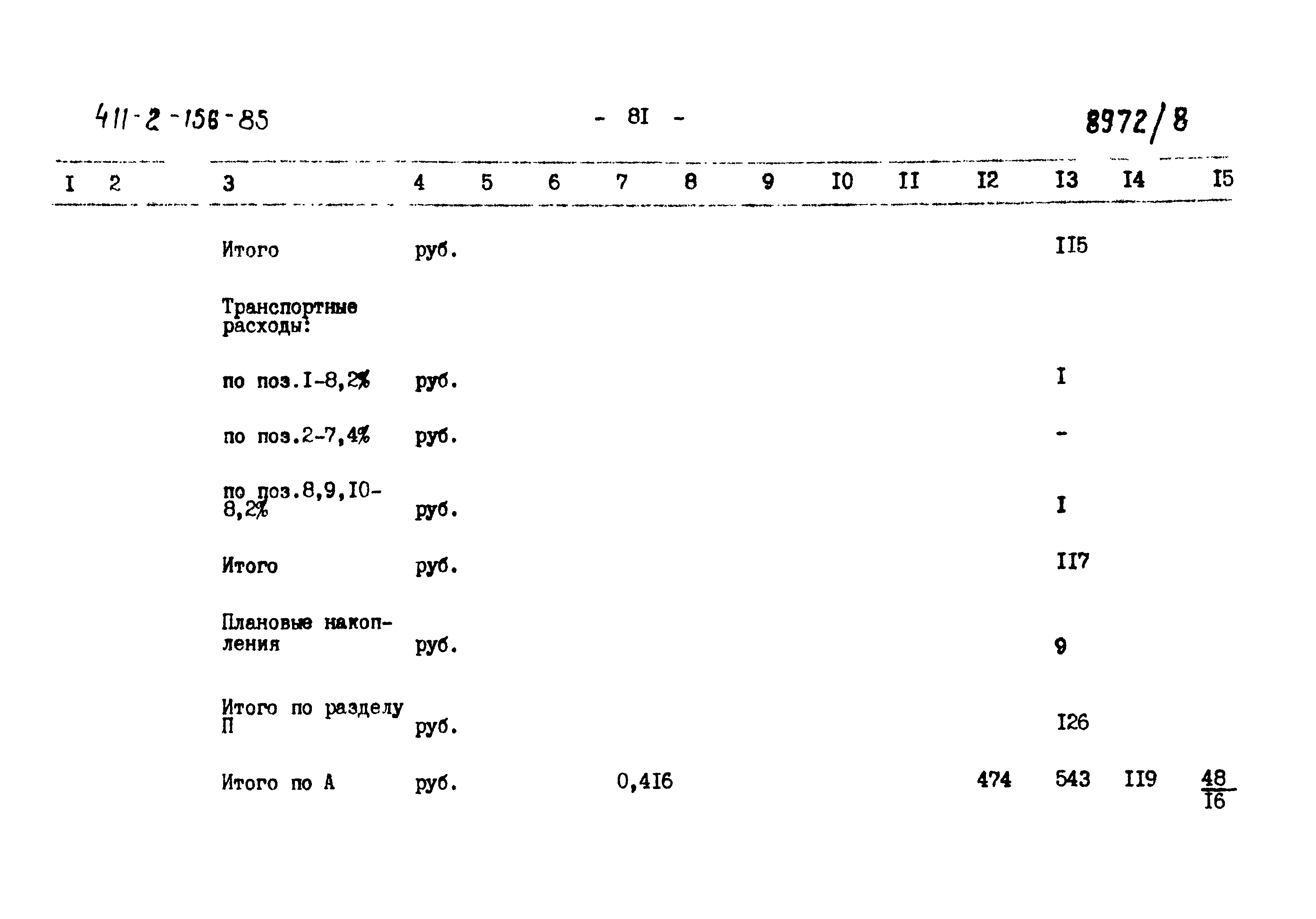 Типовой проект 411-2-156.85