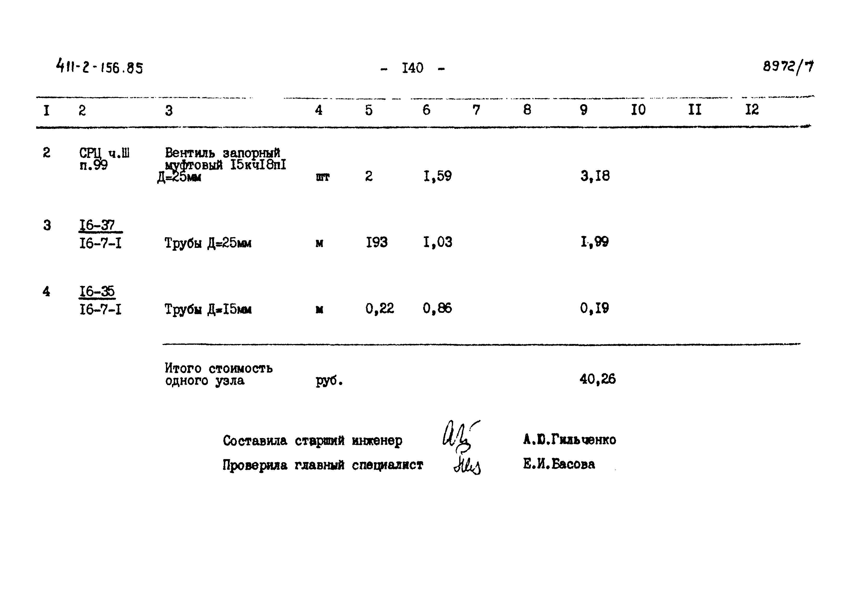 Типовой проект 411-2-156.85