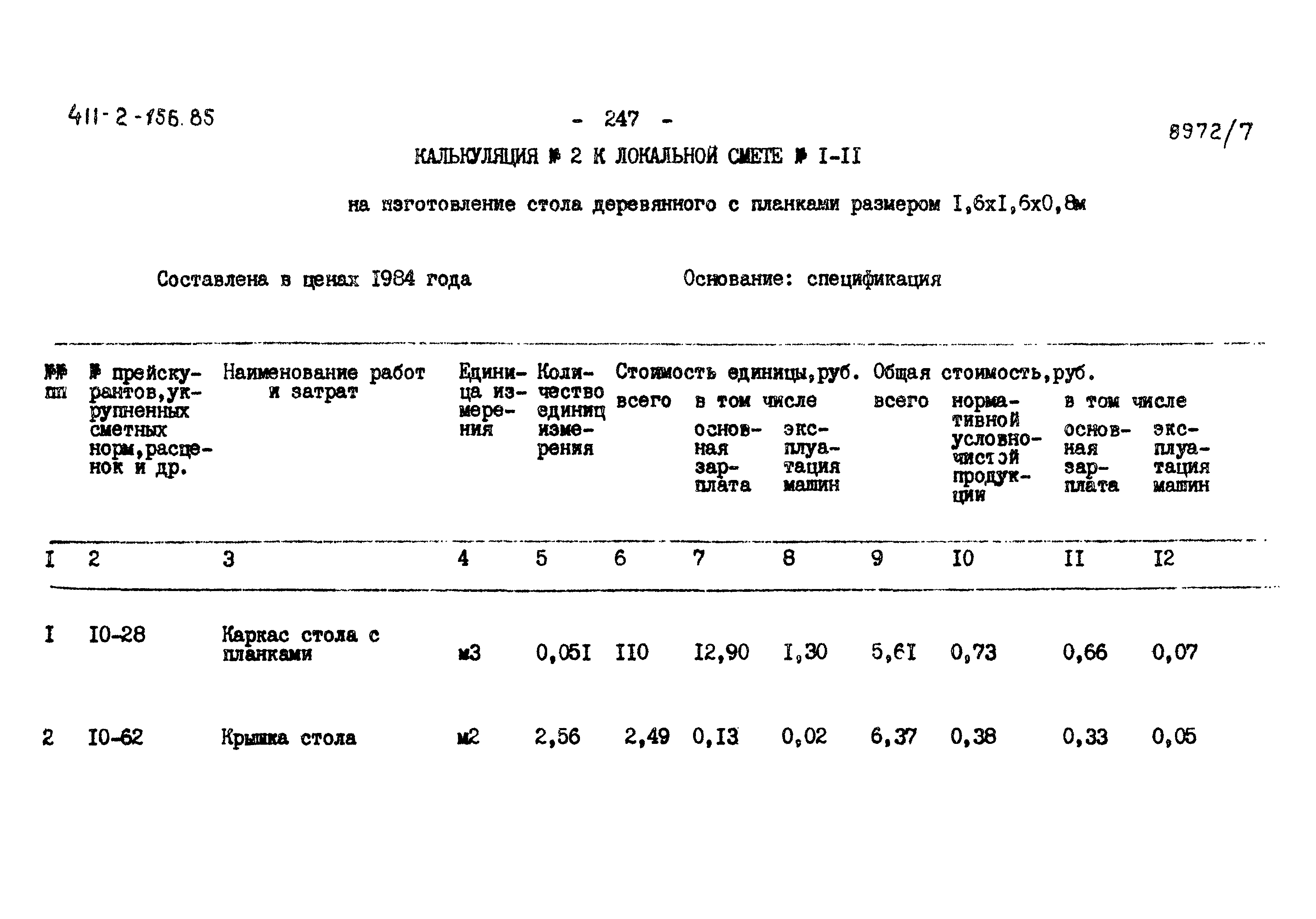 Типовой проект 411-2-156.85