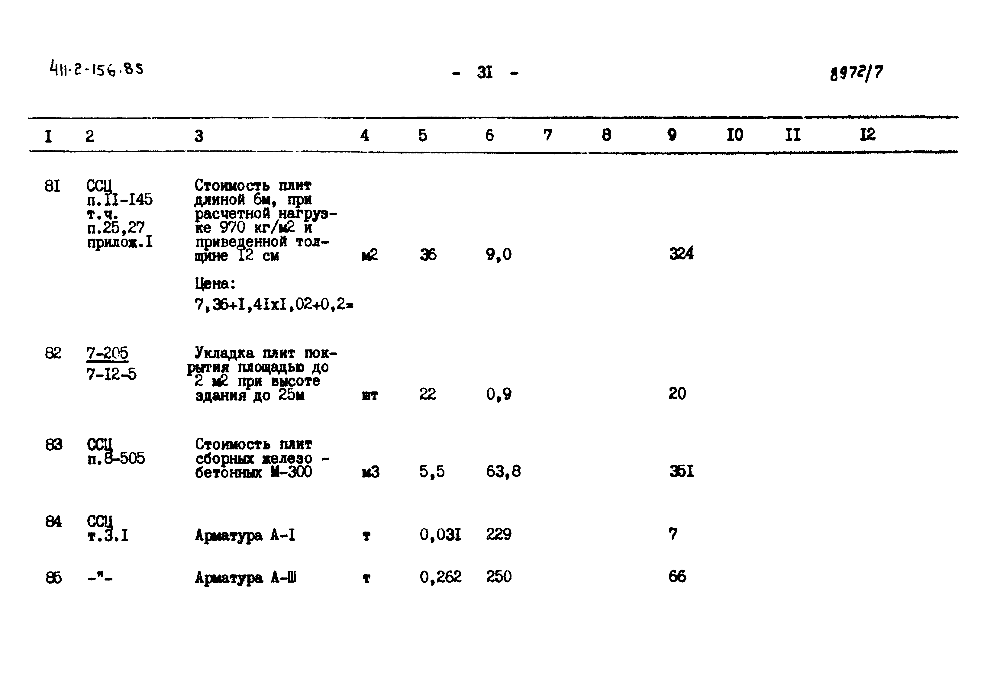 Типовой проект 411-2-156.85