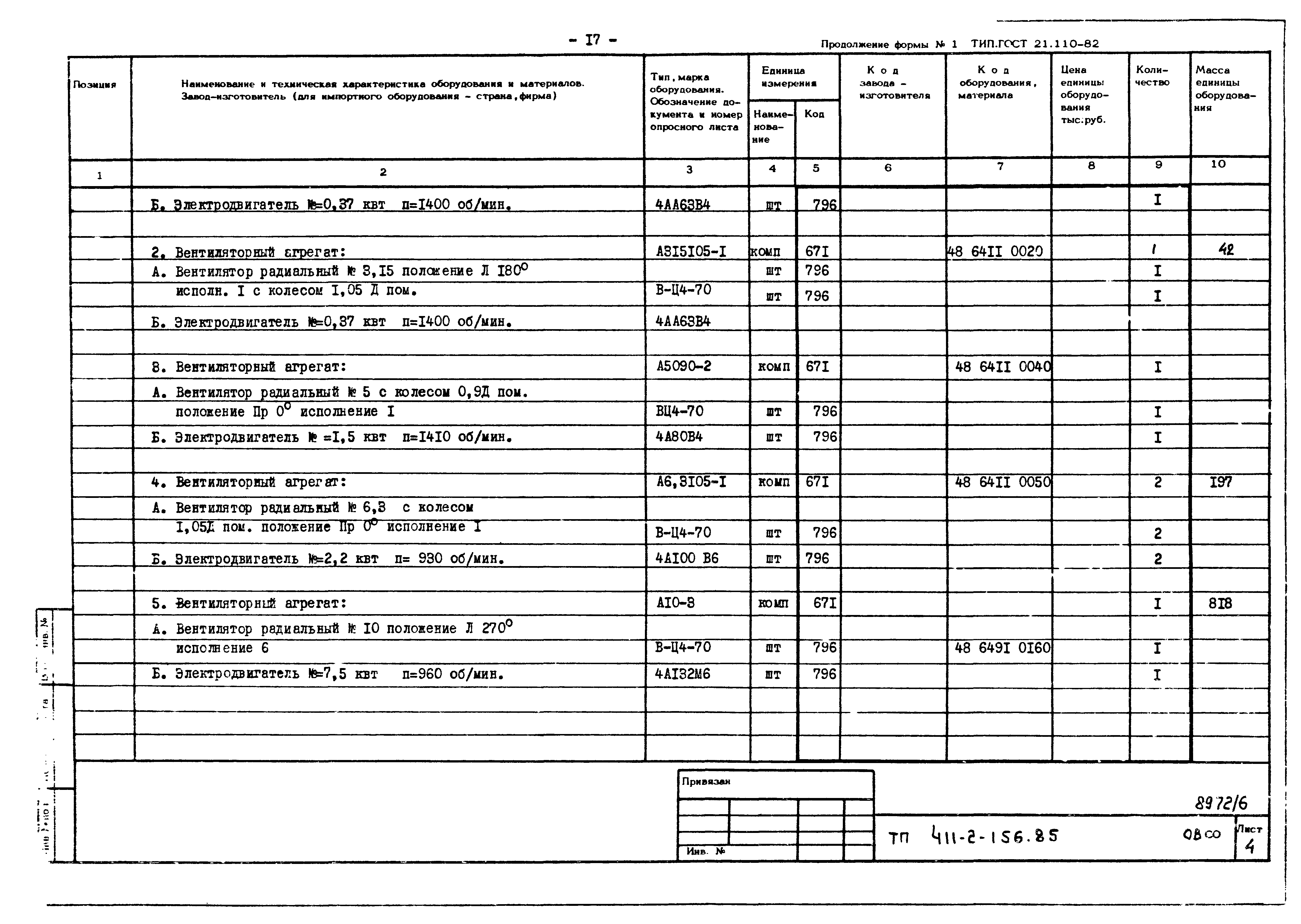 Типовой проект 411-2-156.85