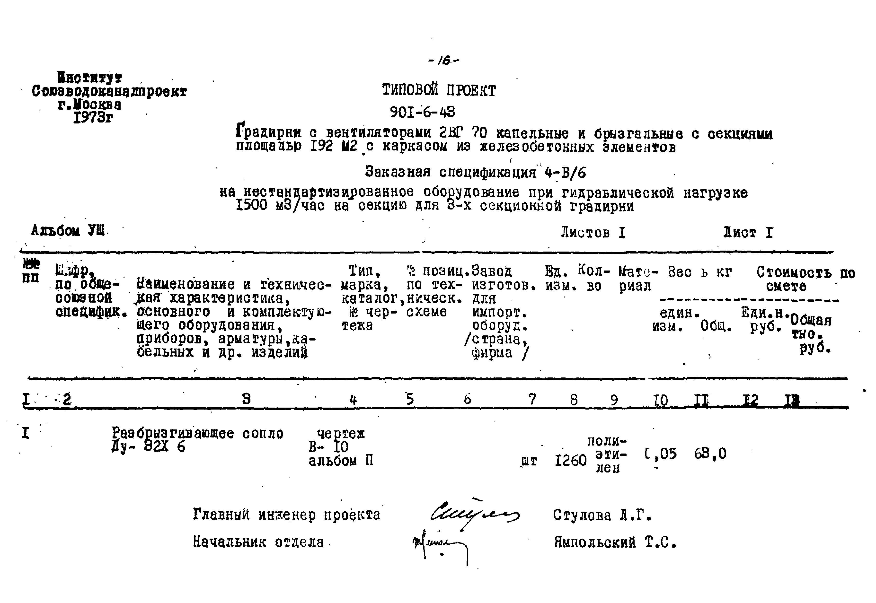 Типовой проект 901-6-43