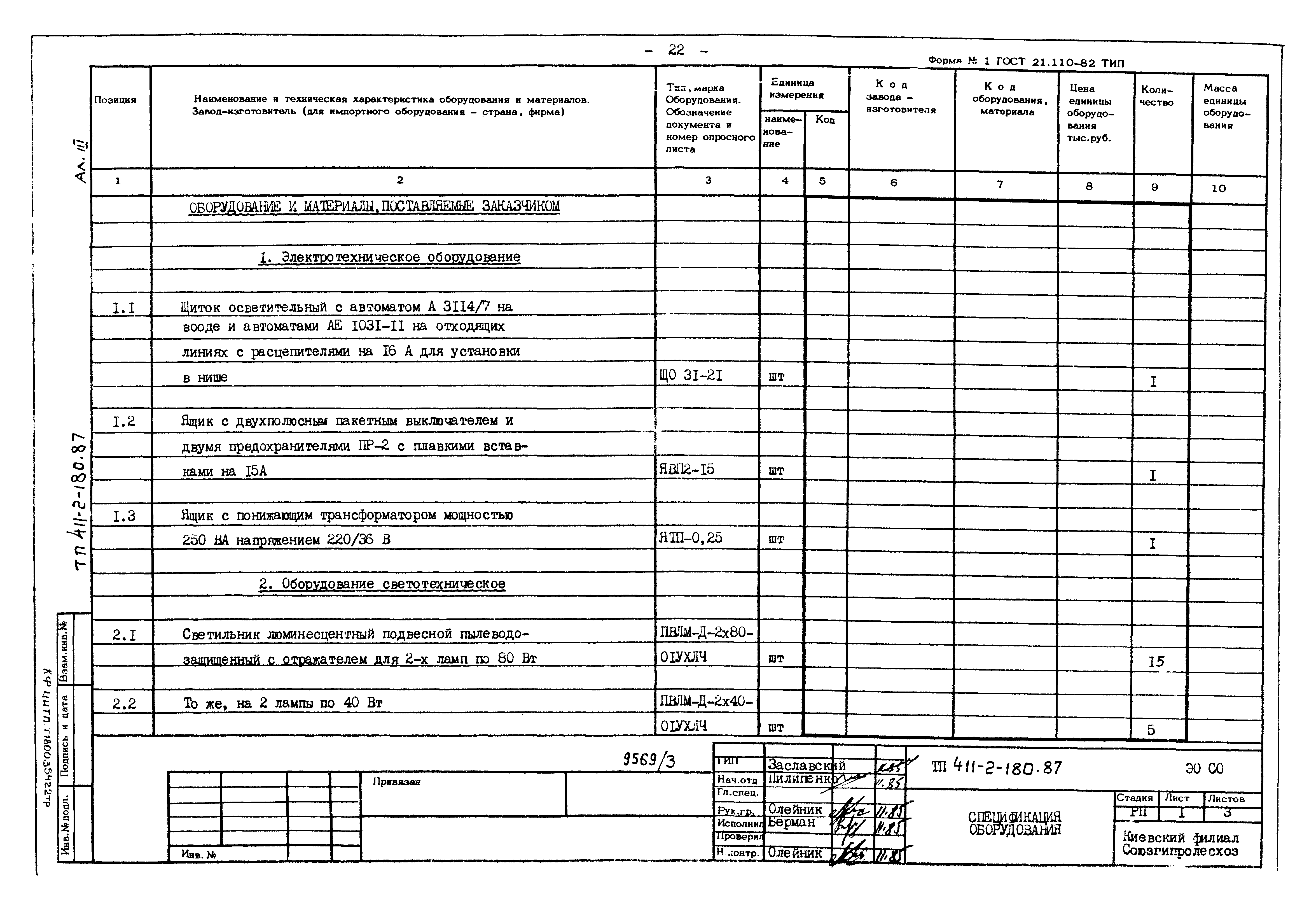 Типовой проект 411-2-180.87