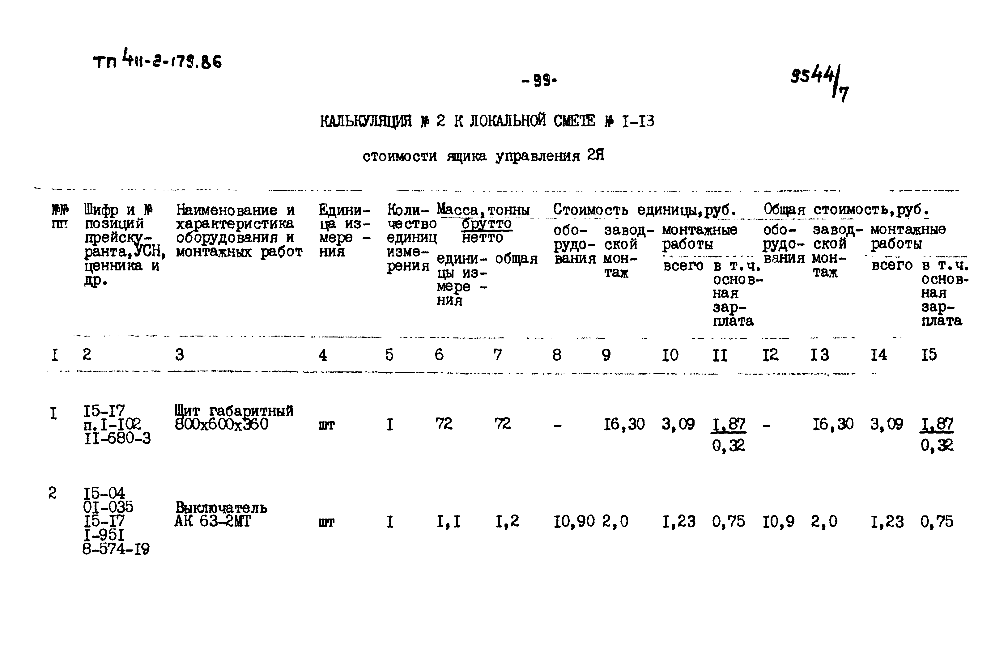 Типовой проект 411-2-179.86