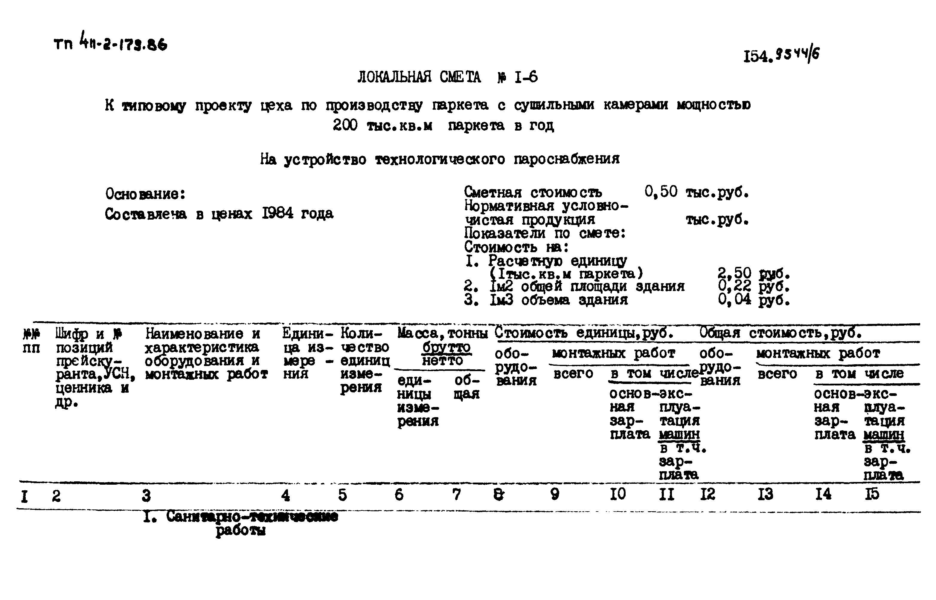 Типовой проект 411-2-179.86