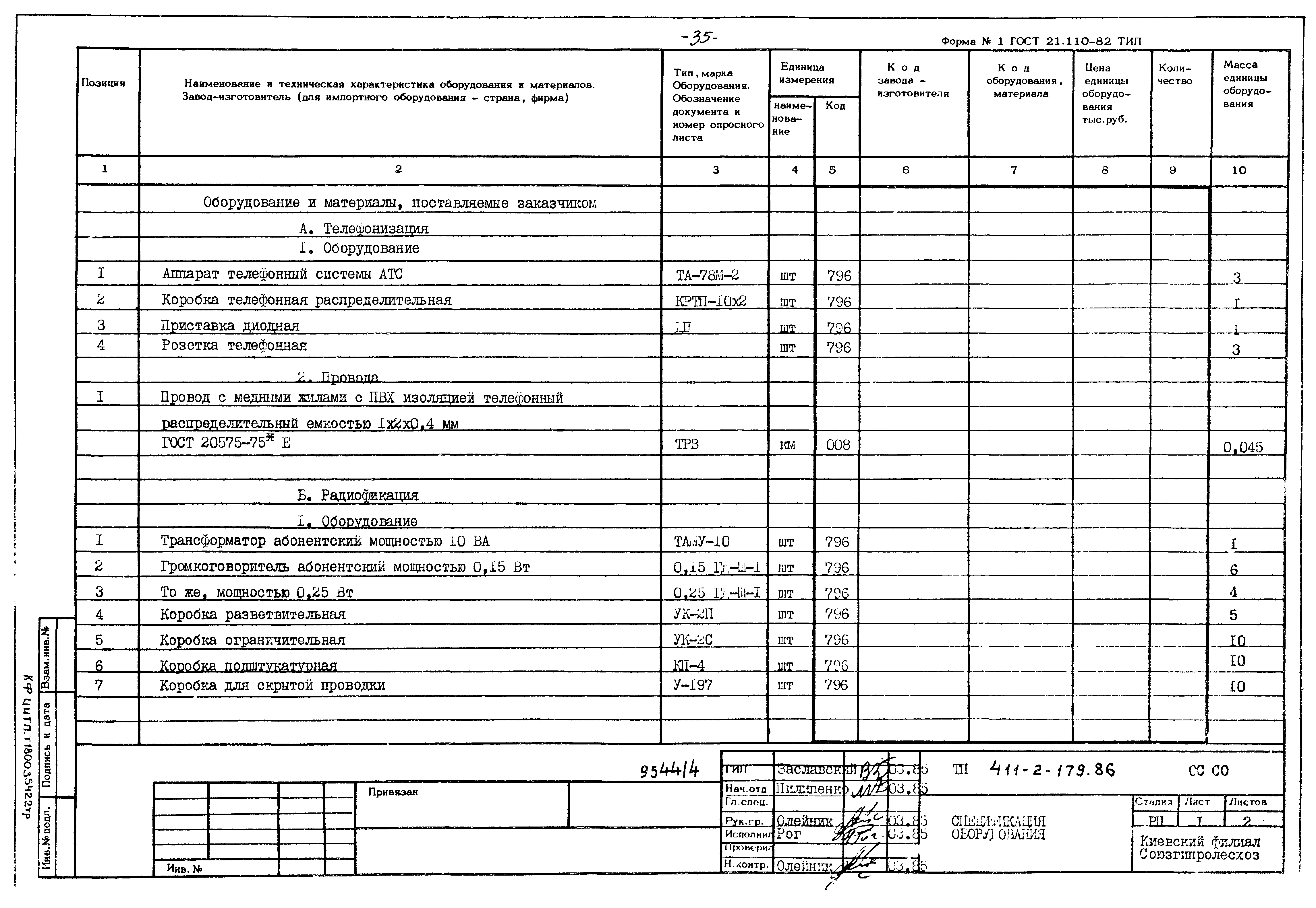 Типовой проект 411-2-179.86