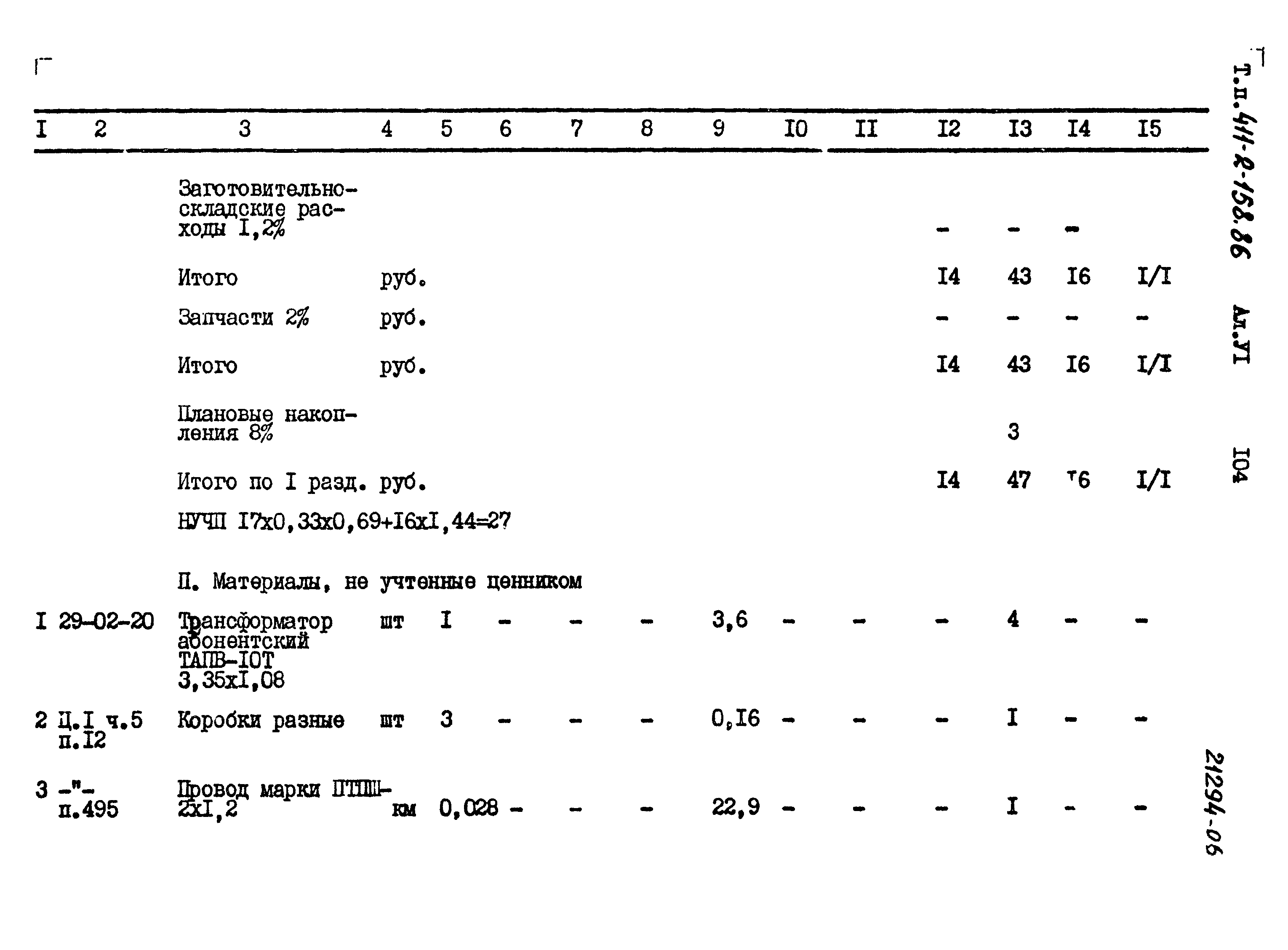 Типовой проект 411-2-158.86