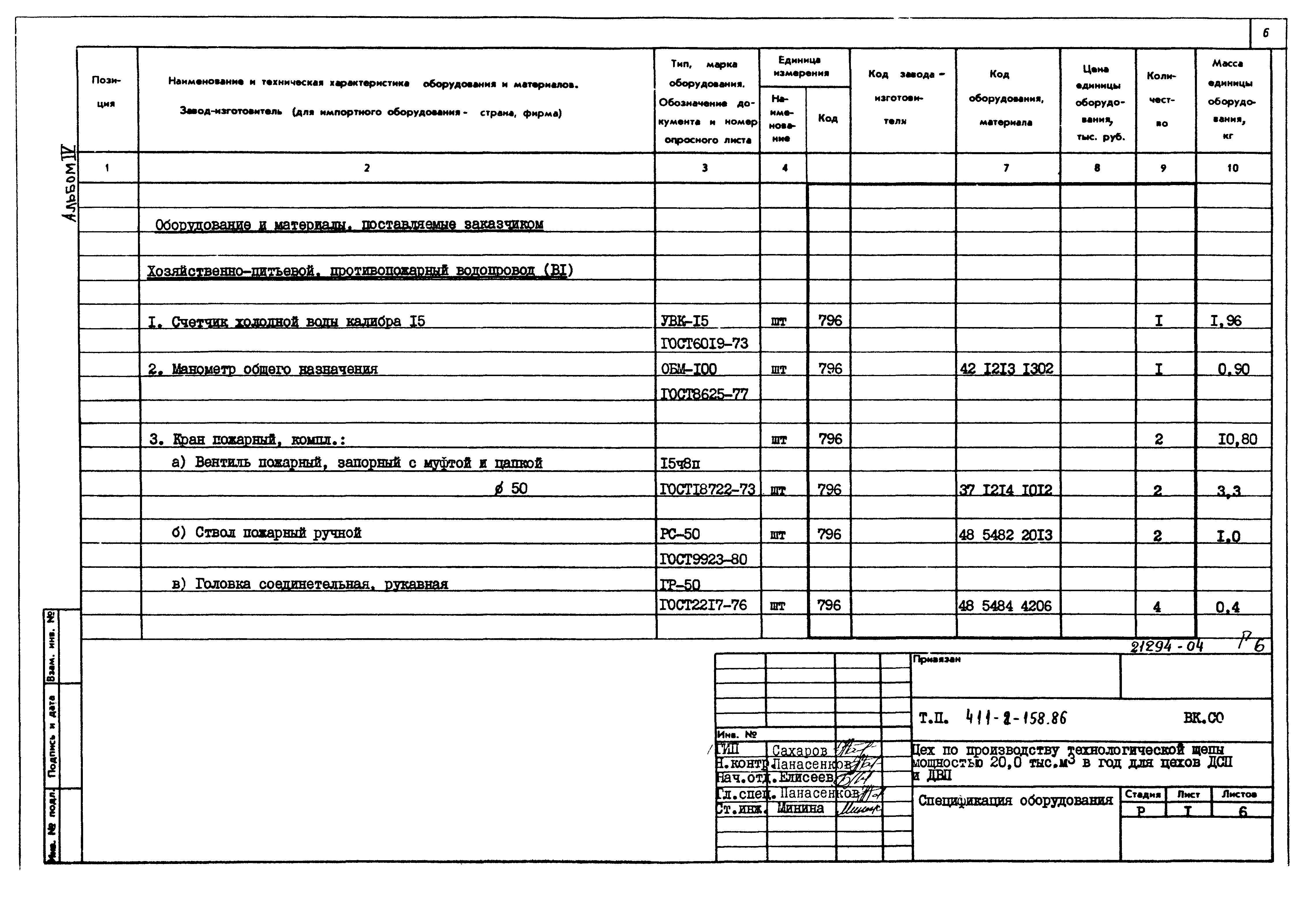 Типовой проект 411-2-158.86