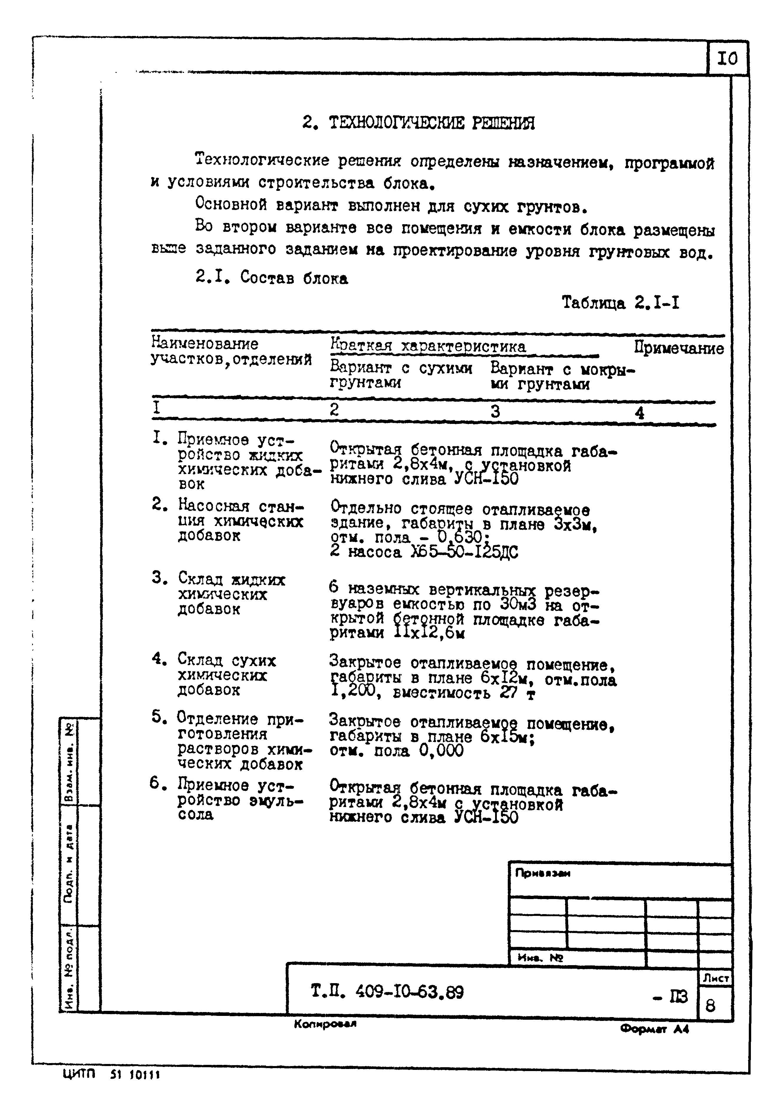 Типовой проект 409-10-63.89