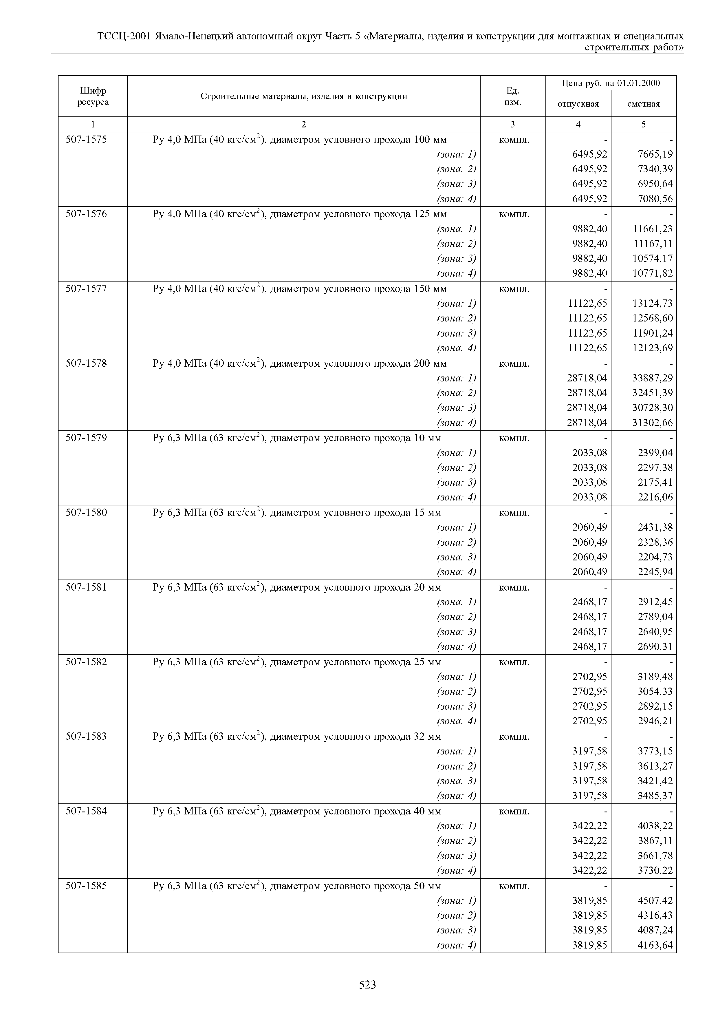 ТССЦ Ямало-Ненецкий автономный округ 05-2001