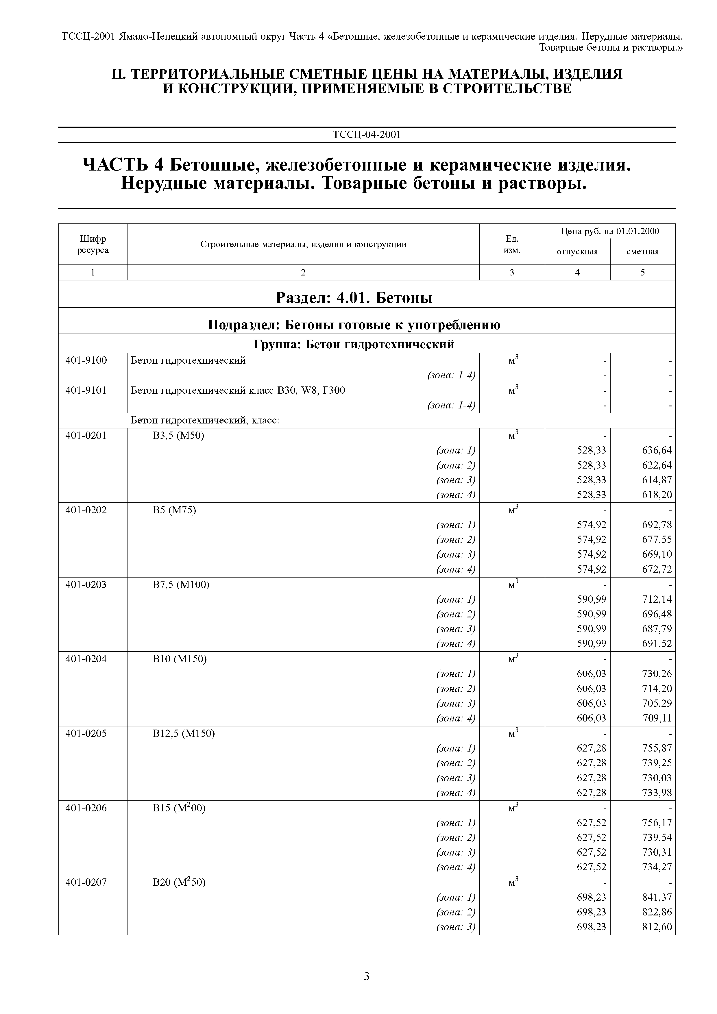 ТССЦ Ямало-Ненецкий автономный округ 04-2001