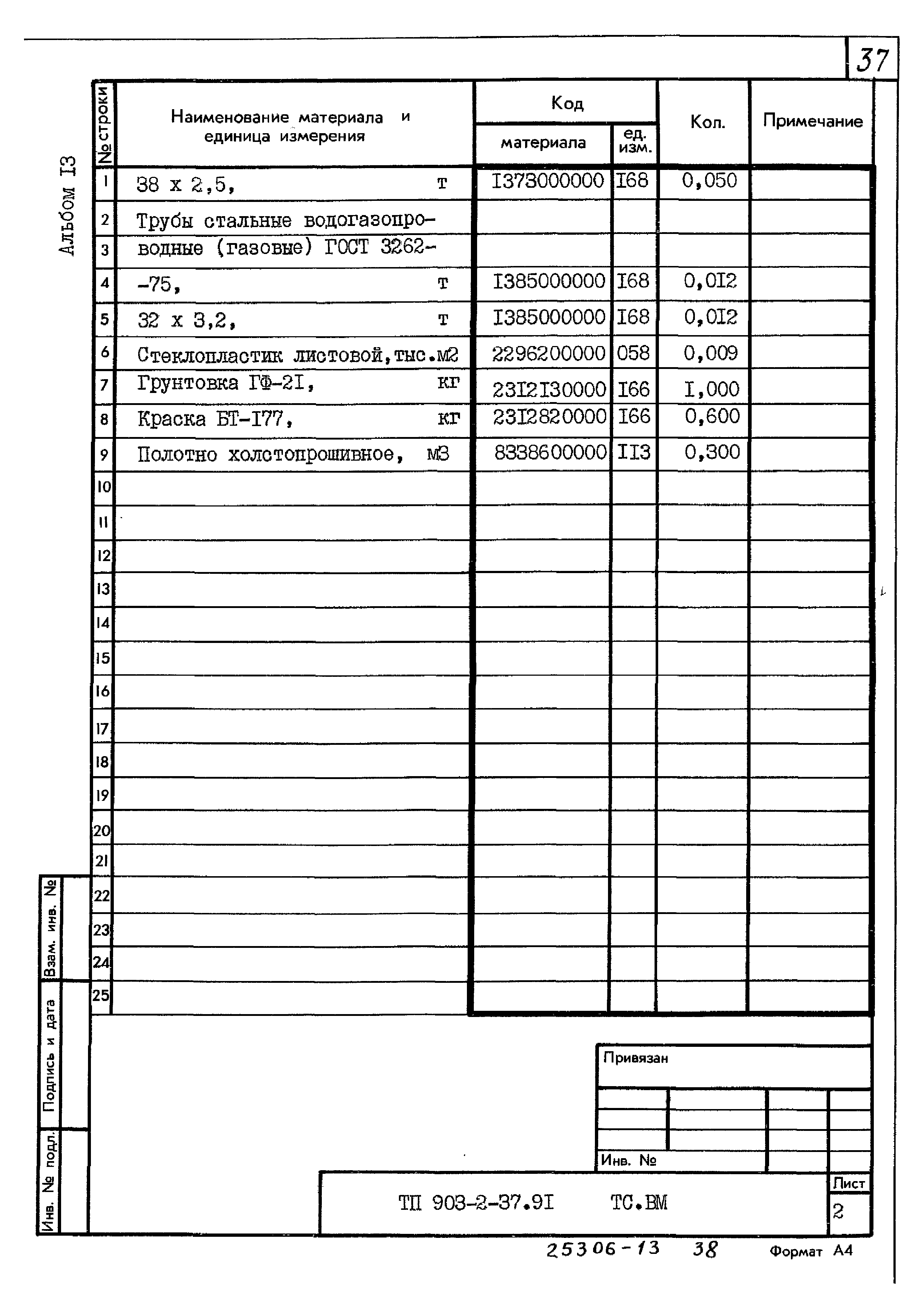 Типовой проект 903-2-37.91