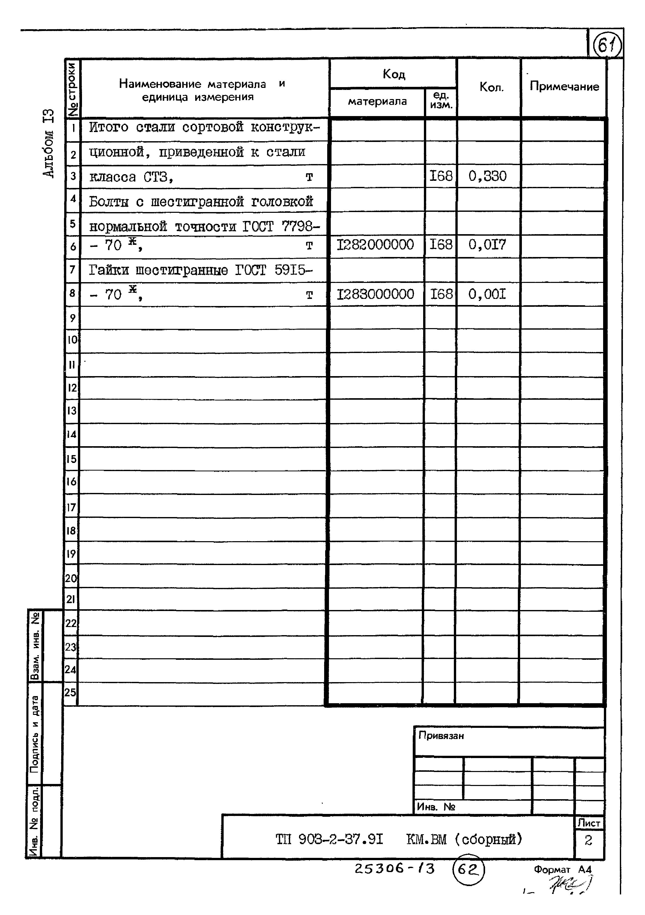 Типовой проект 903-2-37.91