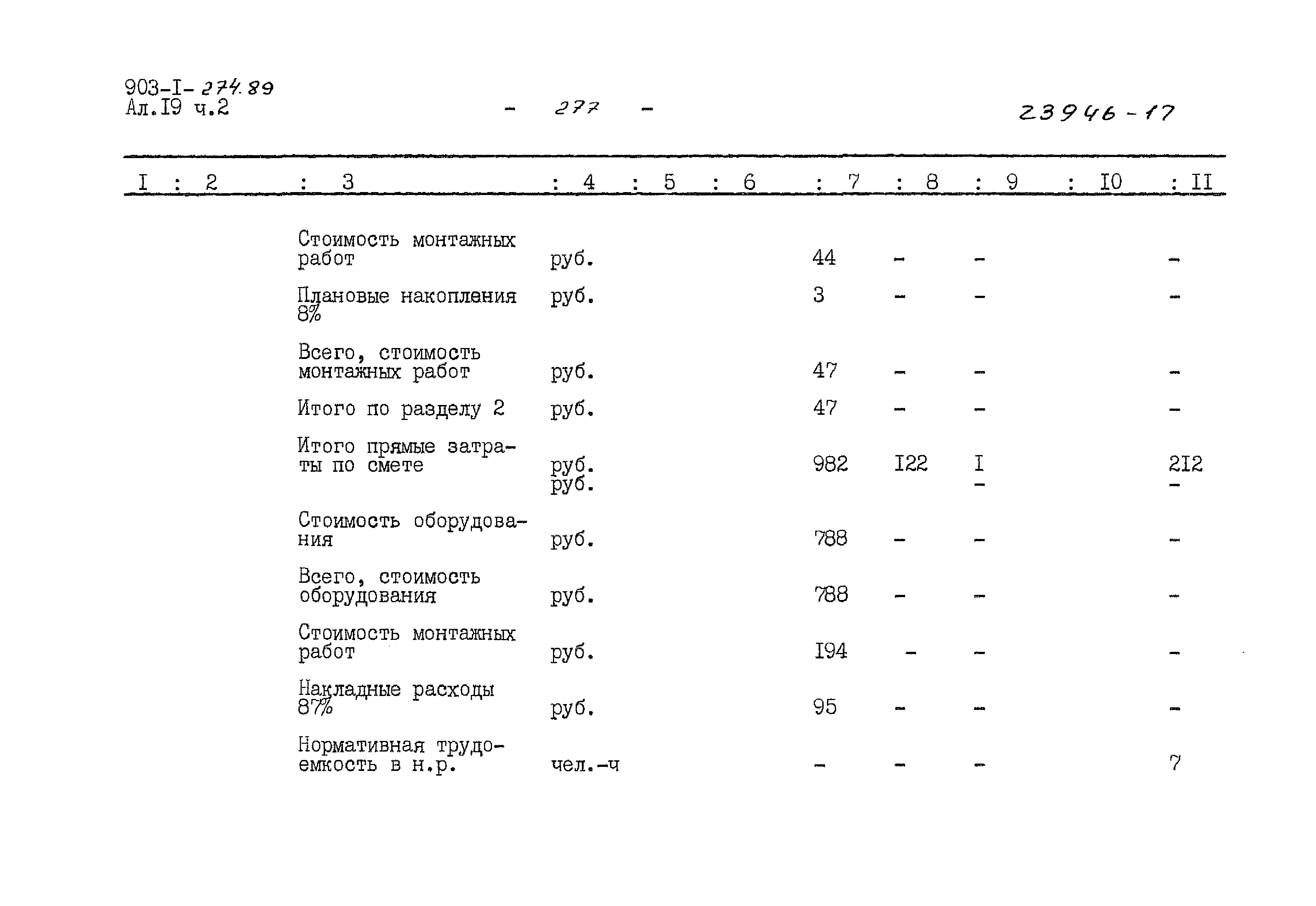 Типовой проект 903-1-274.89