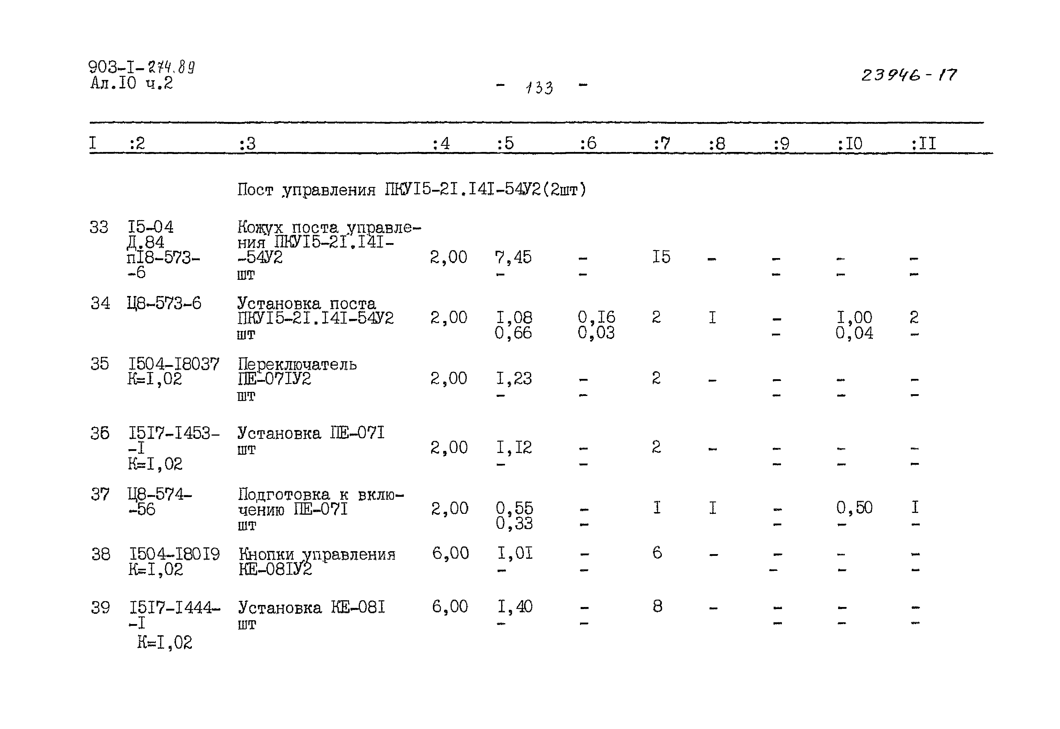 Типовой проект 903-1-274.89