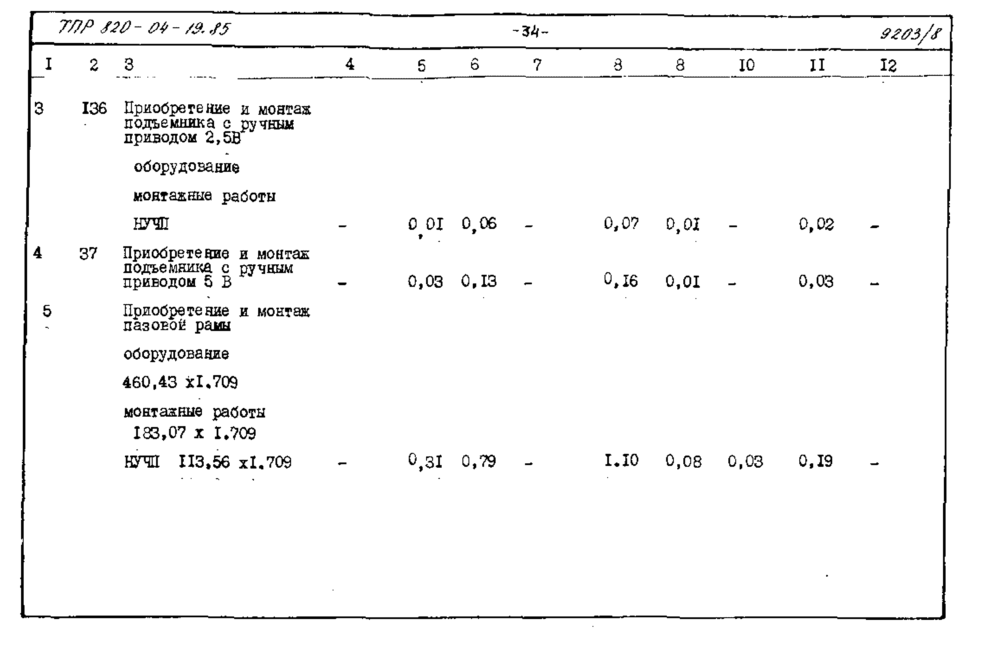 Типовые проектные решения 820-04-19.85