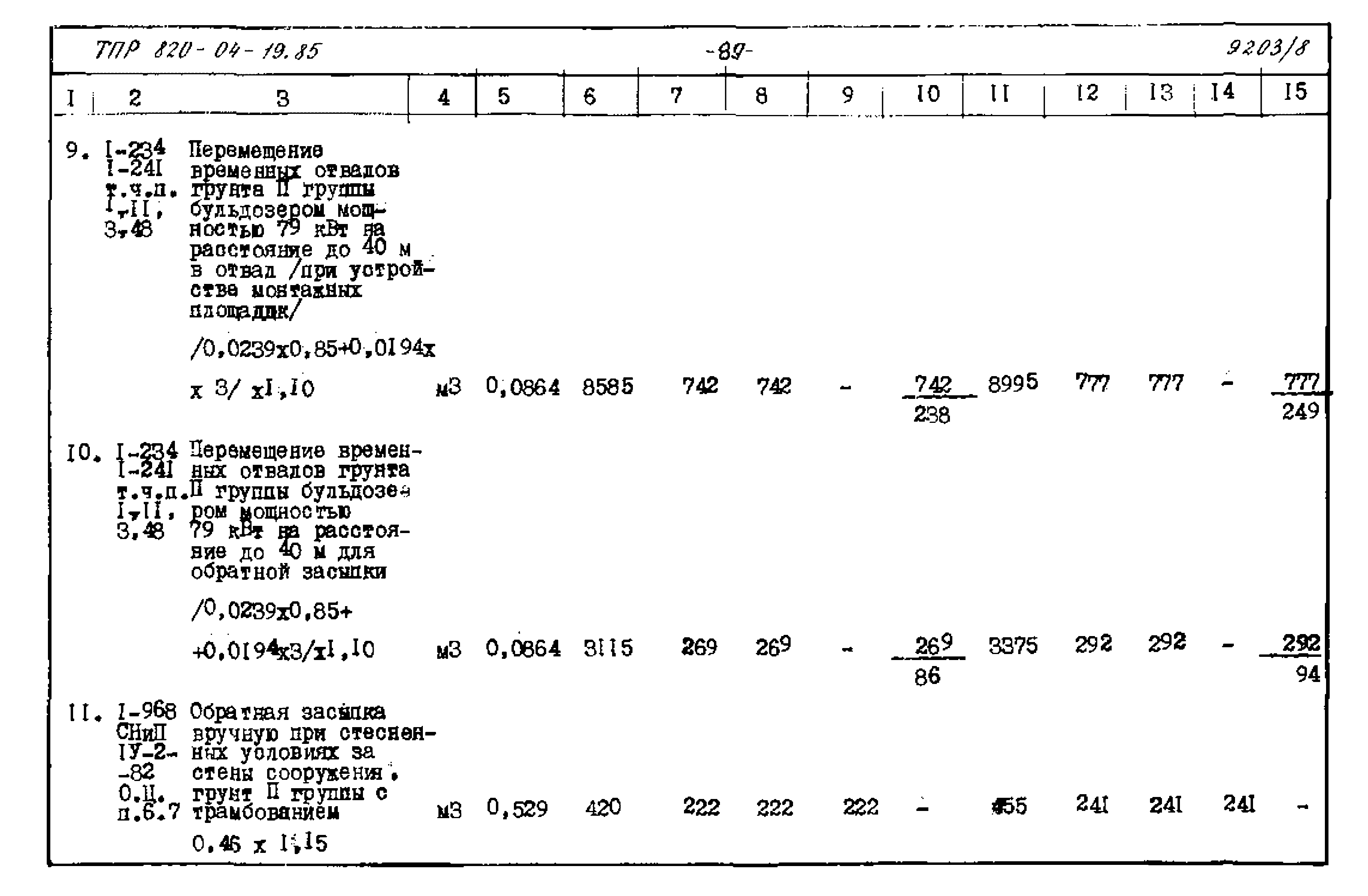 Типовые проектные решения 820-04-19.85