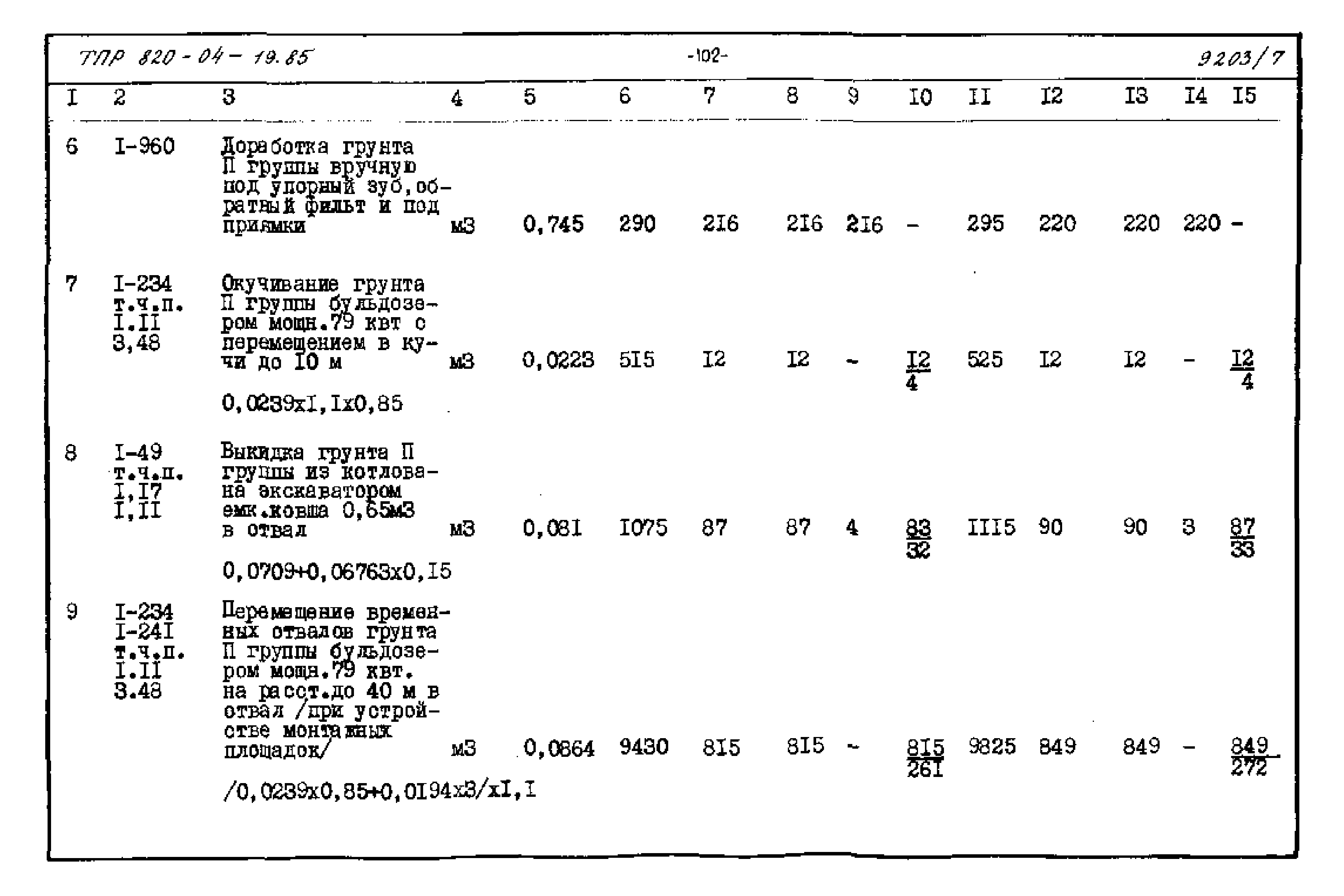 Типовые проектные решения 820-04-19.85