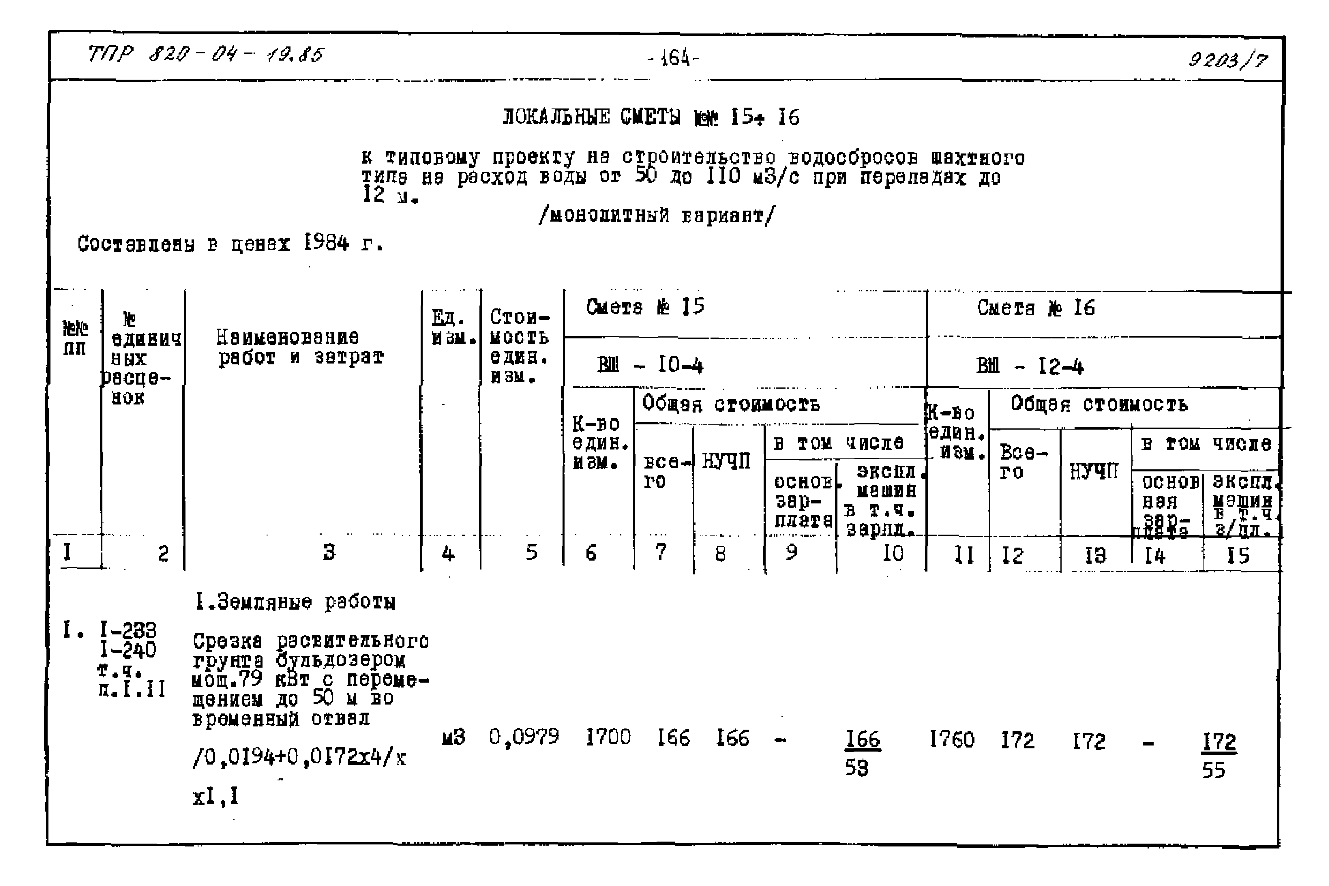 Типовые проектные решения 820-04-19.85