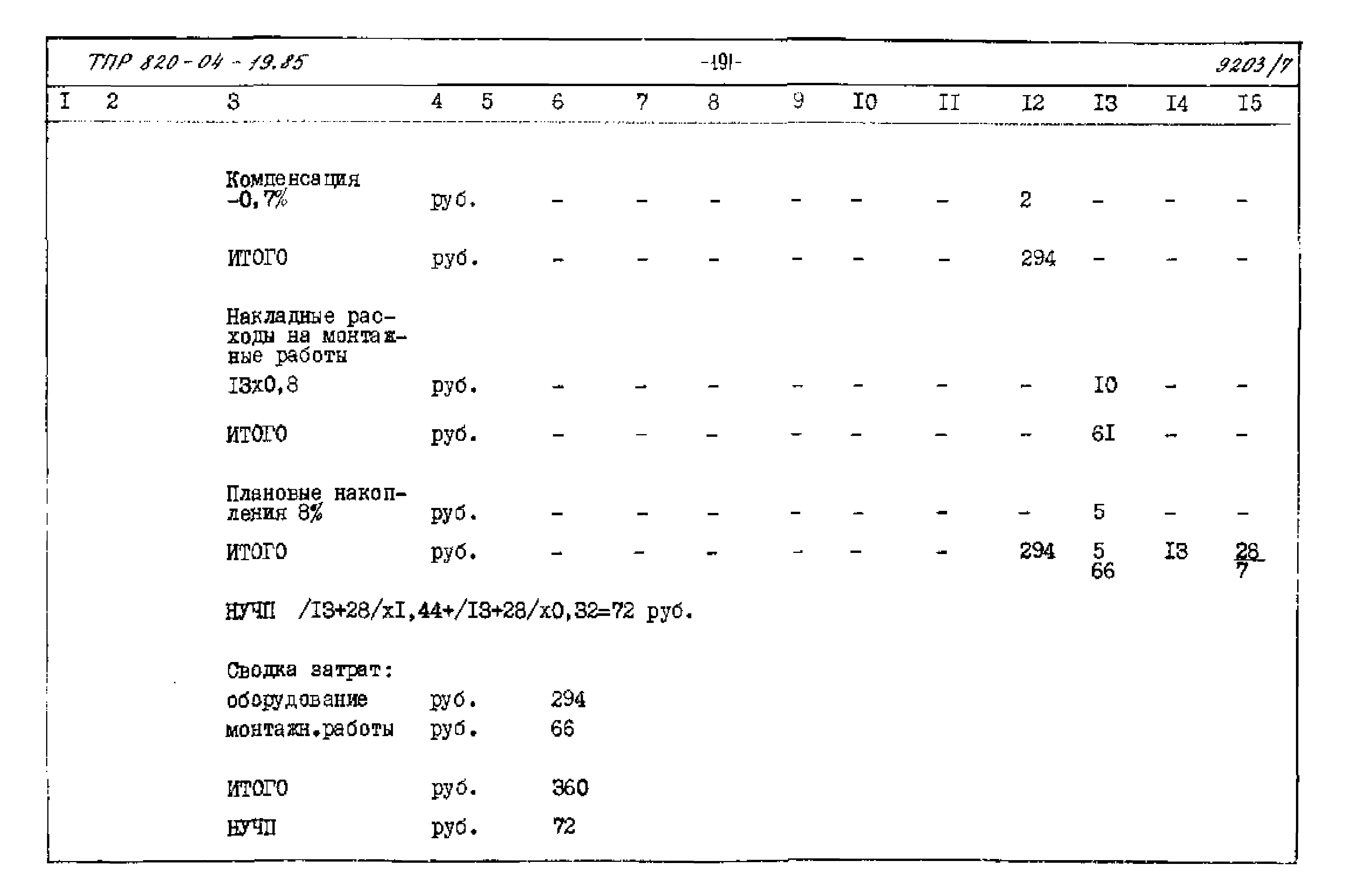 Типовые проектные решения 820-04-19.85