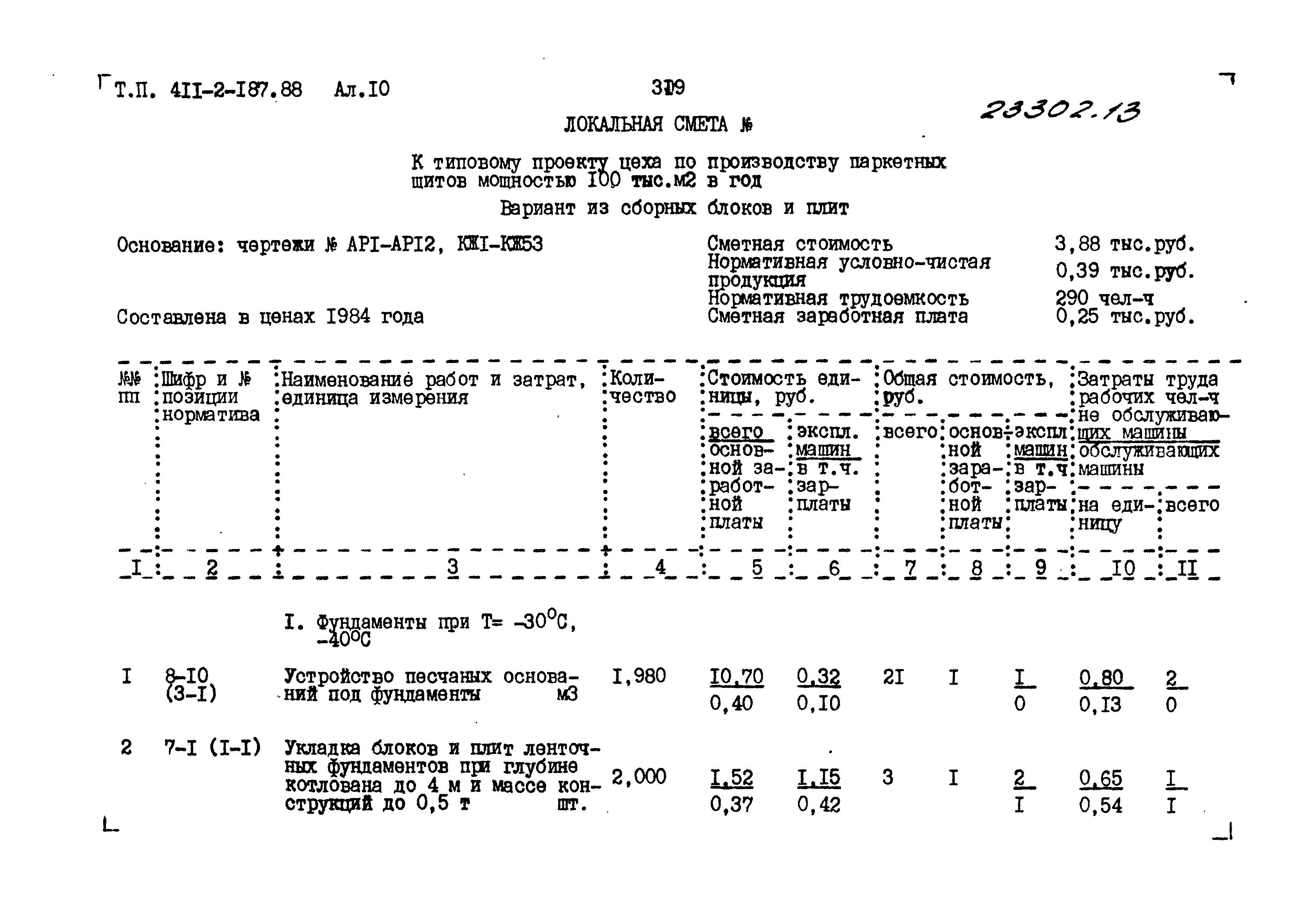 Типовой проект 411-2-187.88