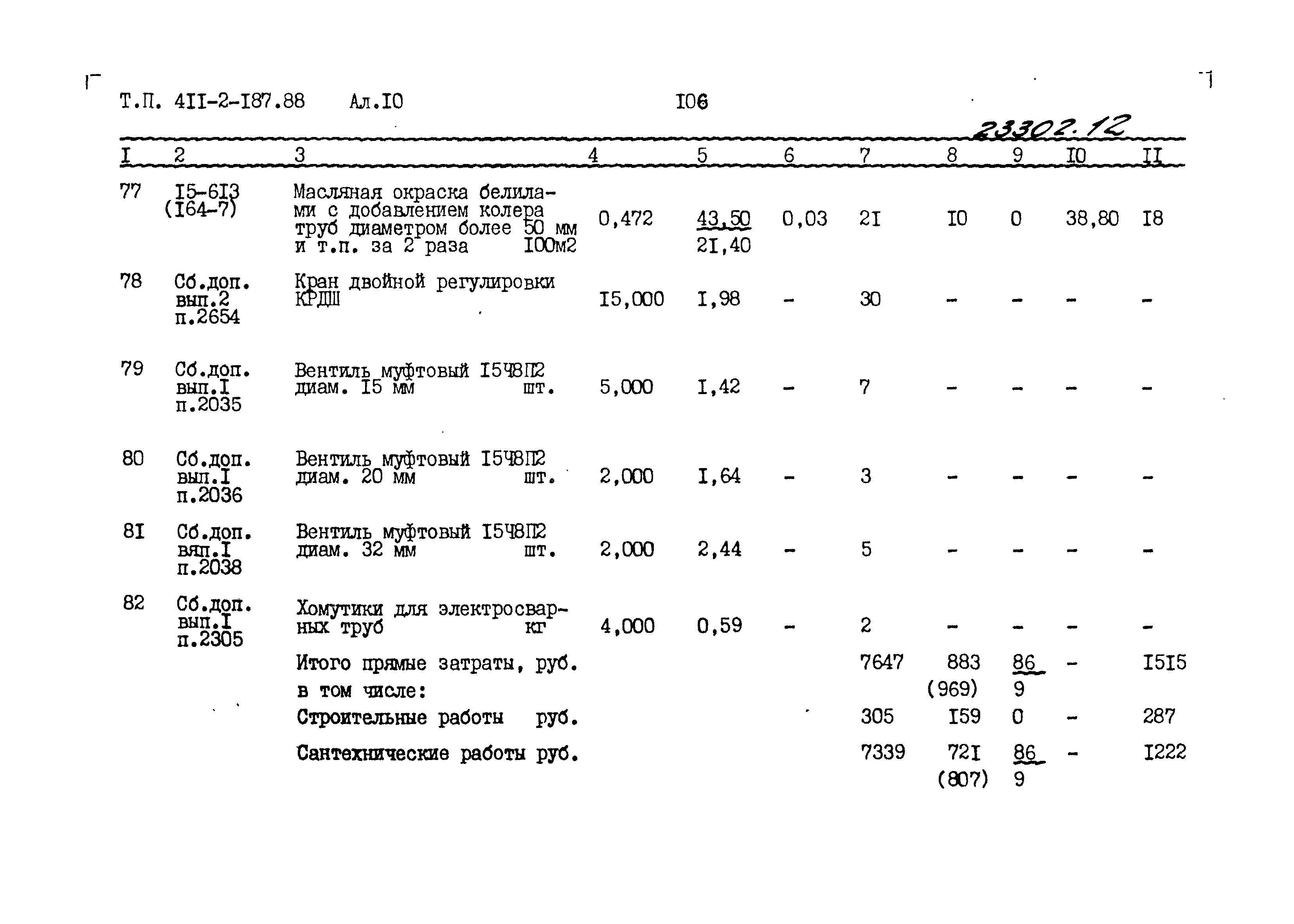 Типовой проект 411-2-187.88