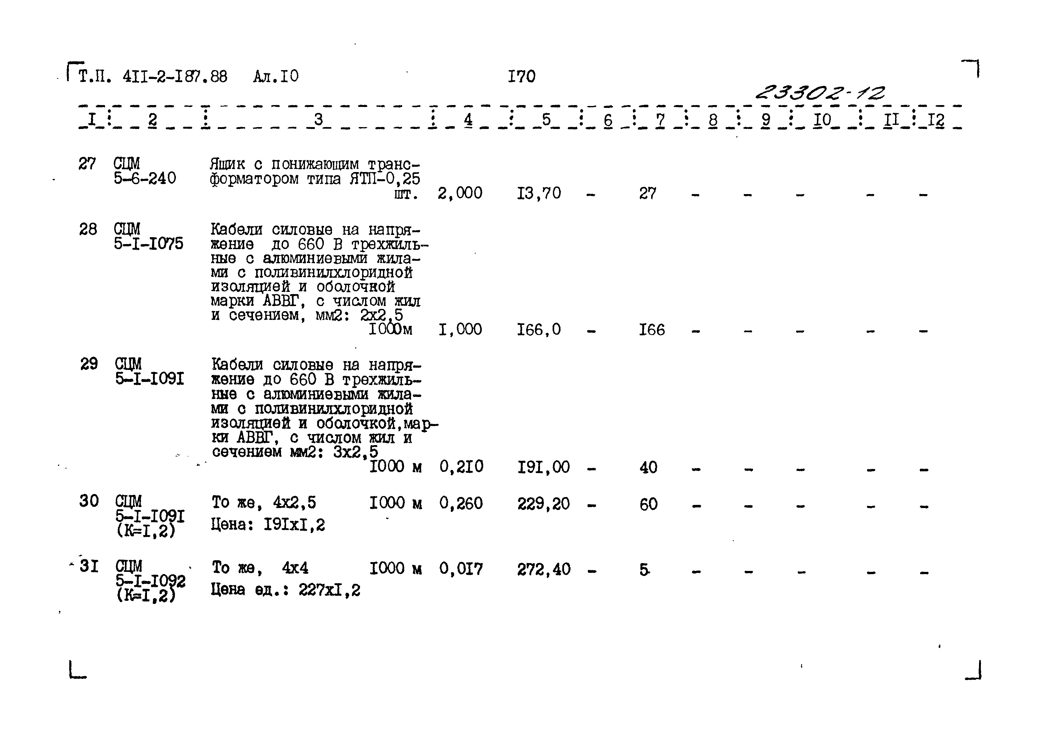 Типовой проект 411-2-187.88