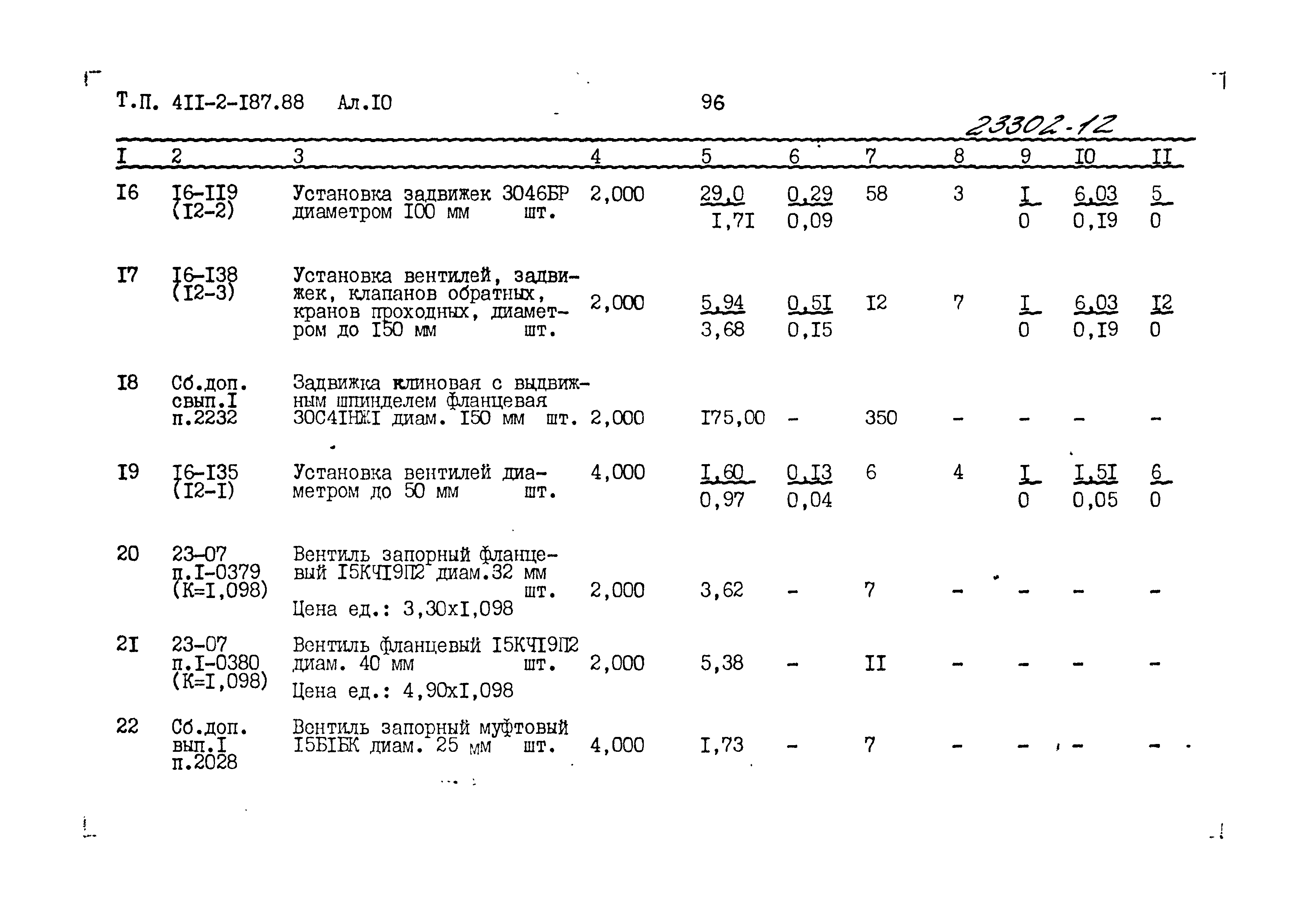 Типовой проект 411-2-187.88