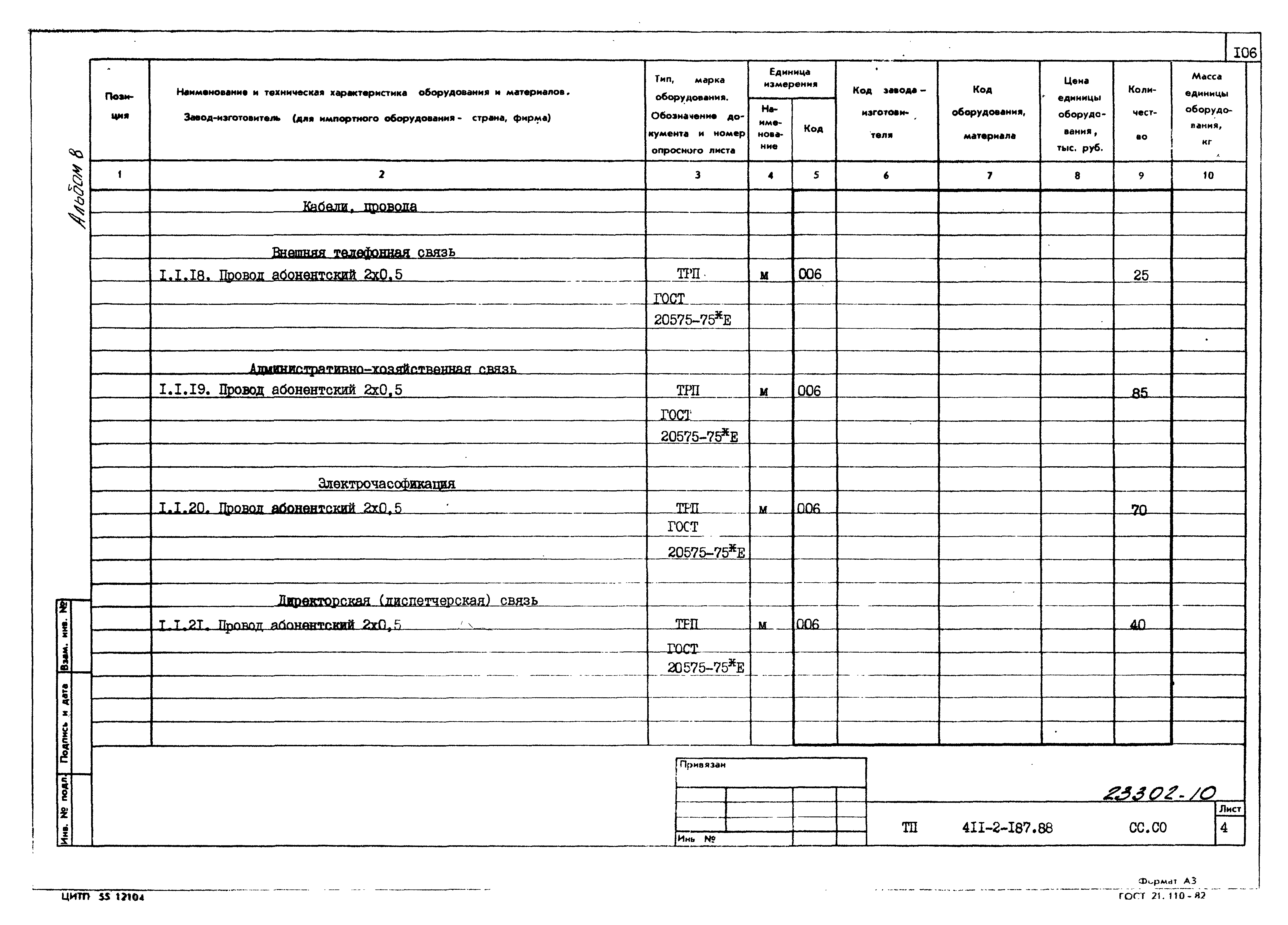 Типовой проект 411-2-187.88