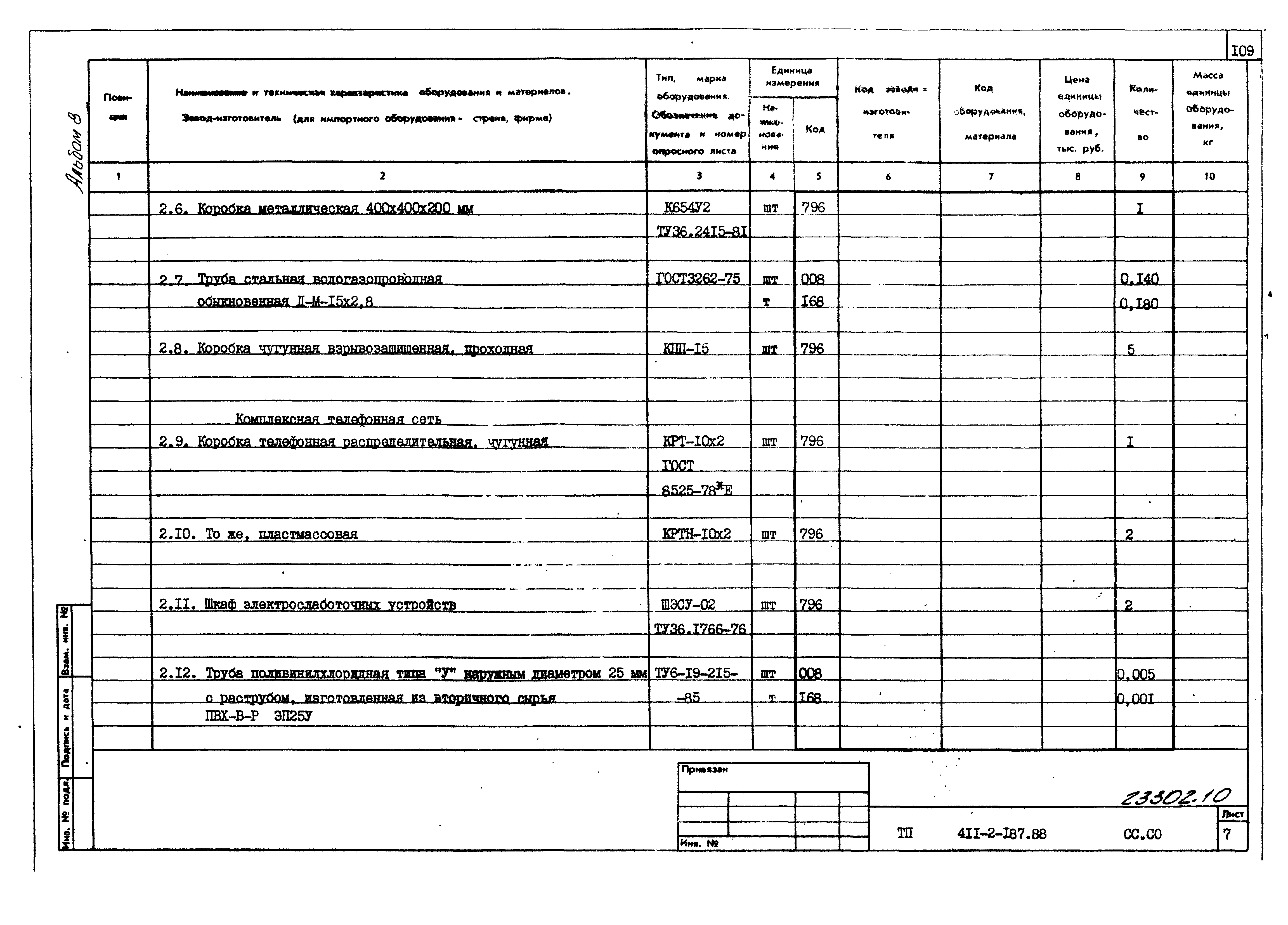 Типовой проект 411-2-187.88