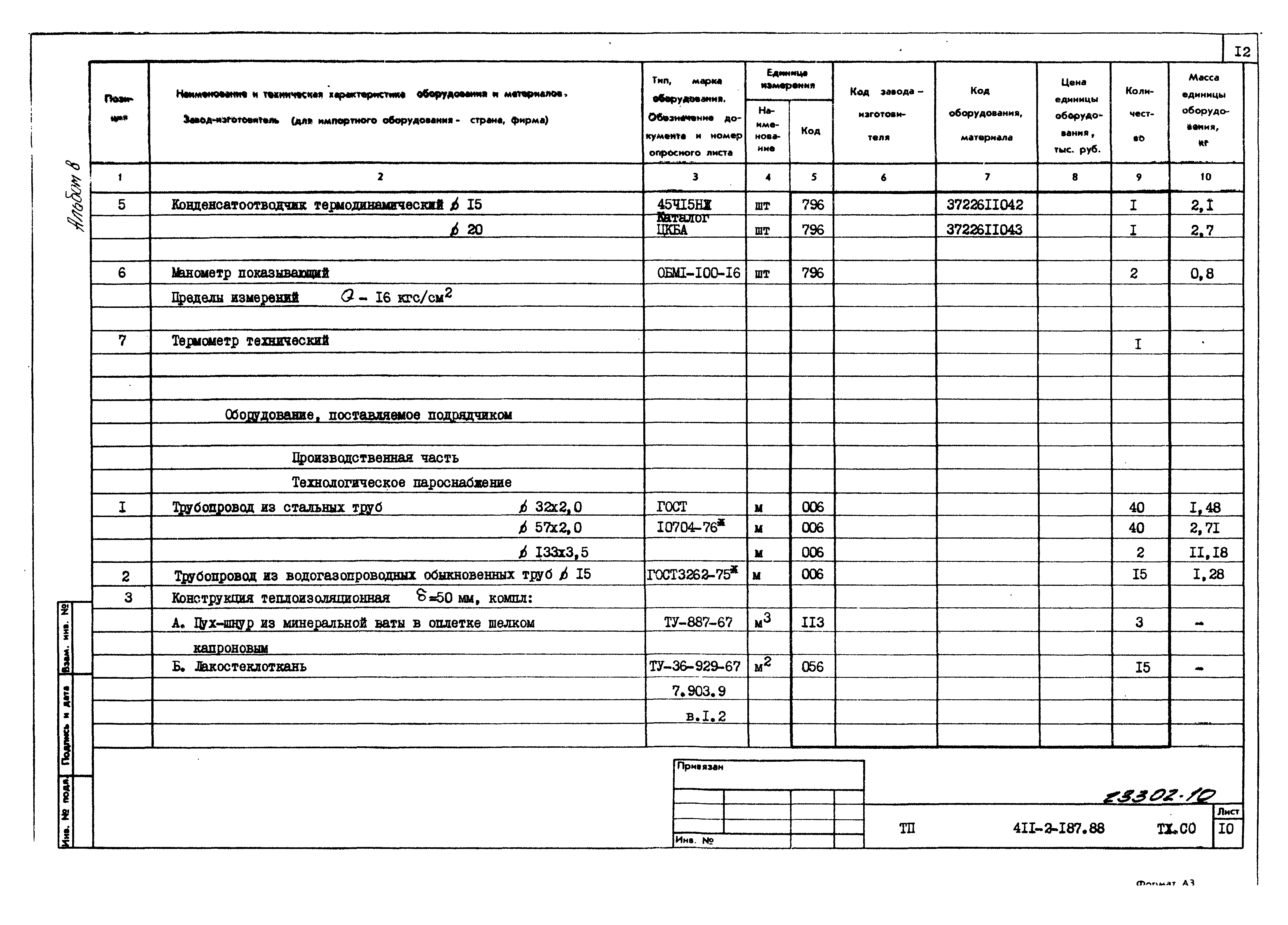 Типовой проект 411-2-187.88