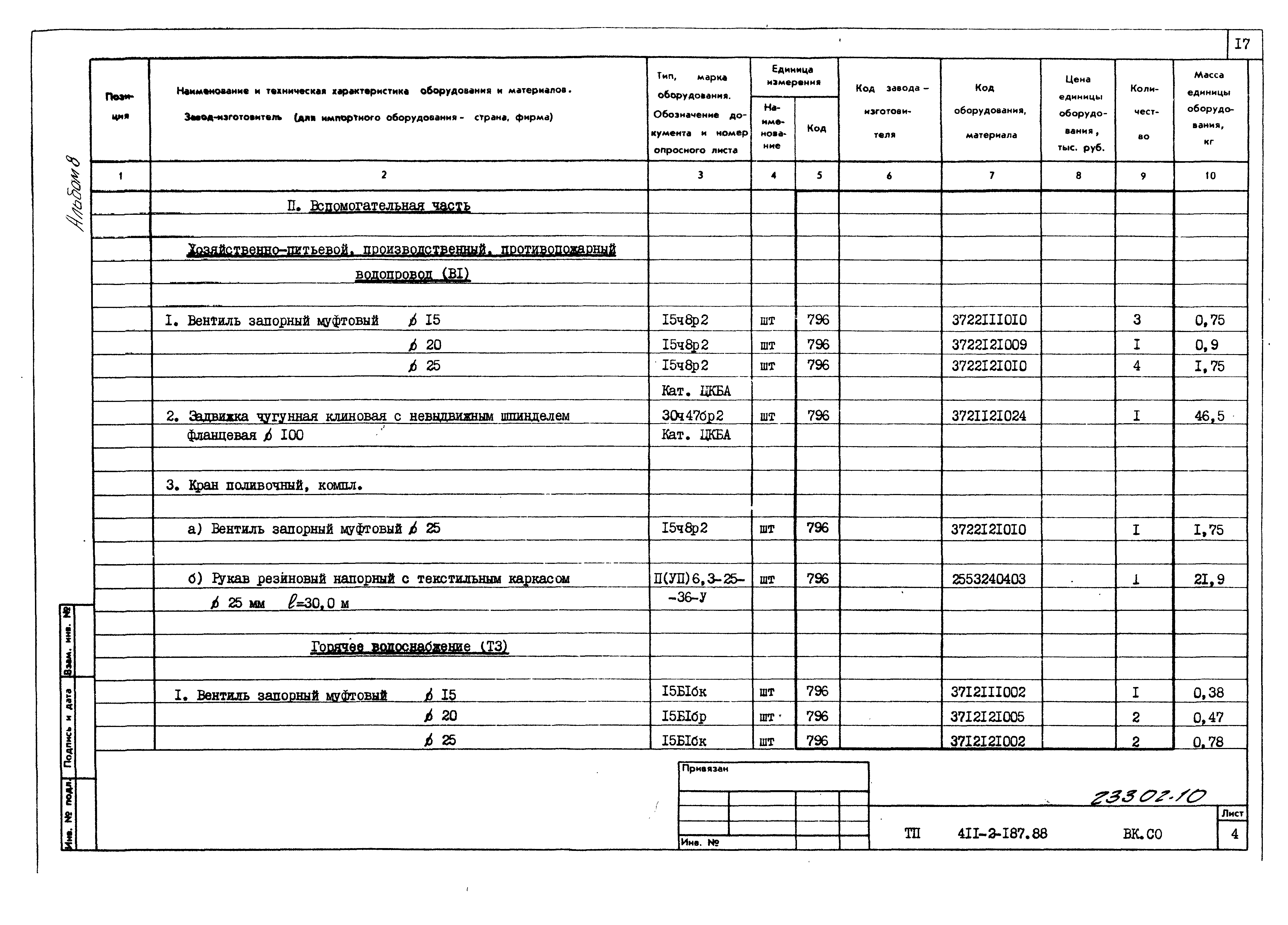 Типовой проект 411-2-187.88