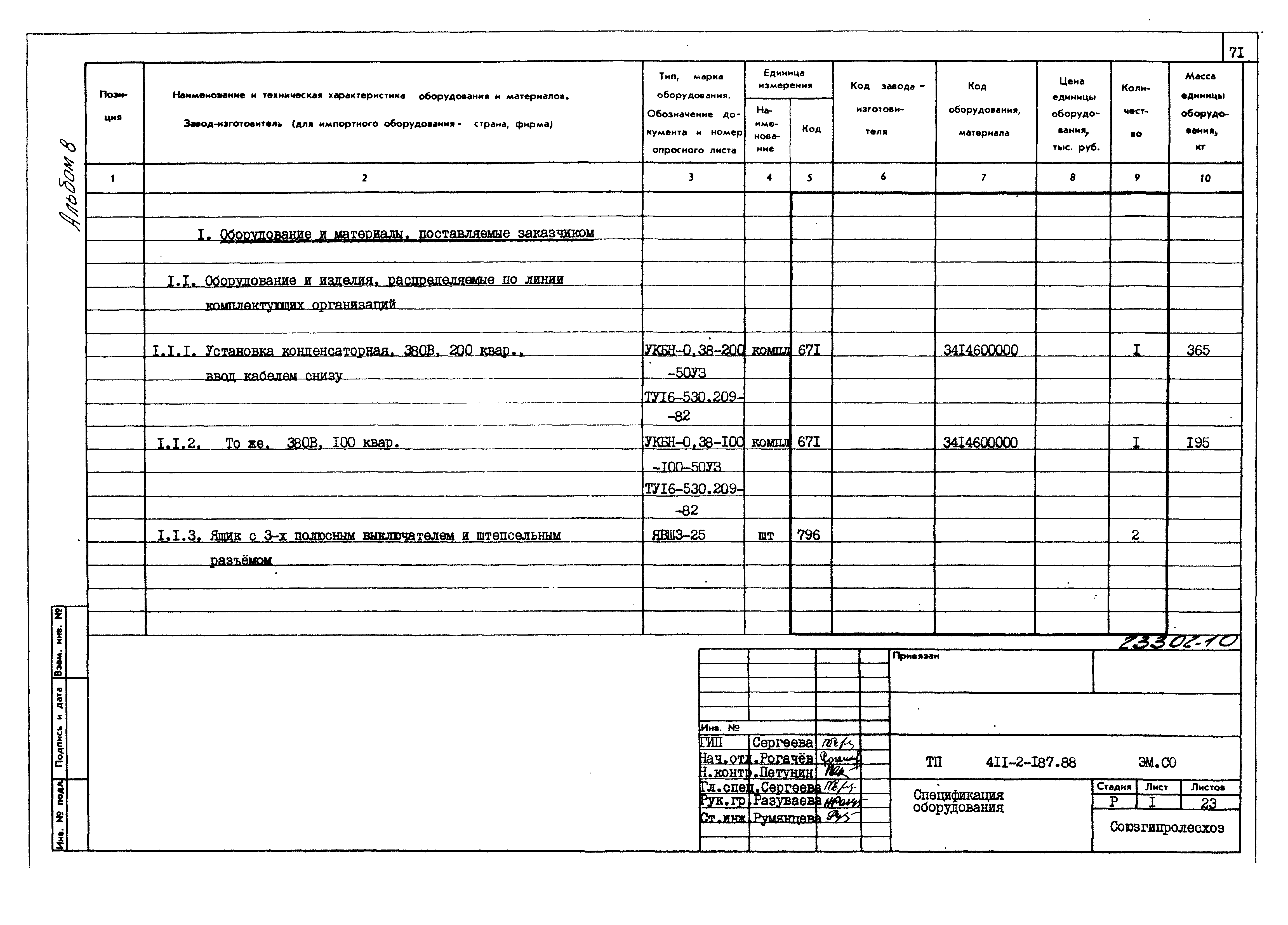 Типовой проект 411-2-187.88