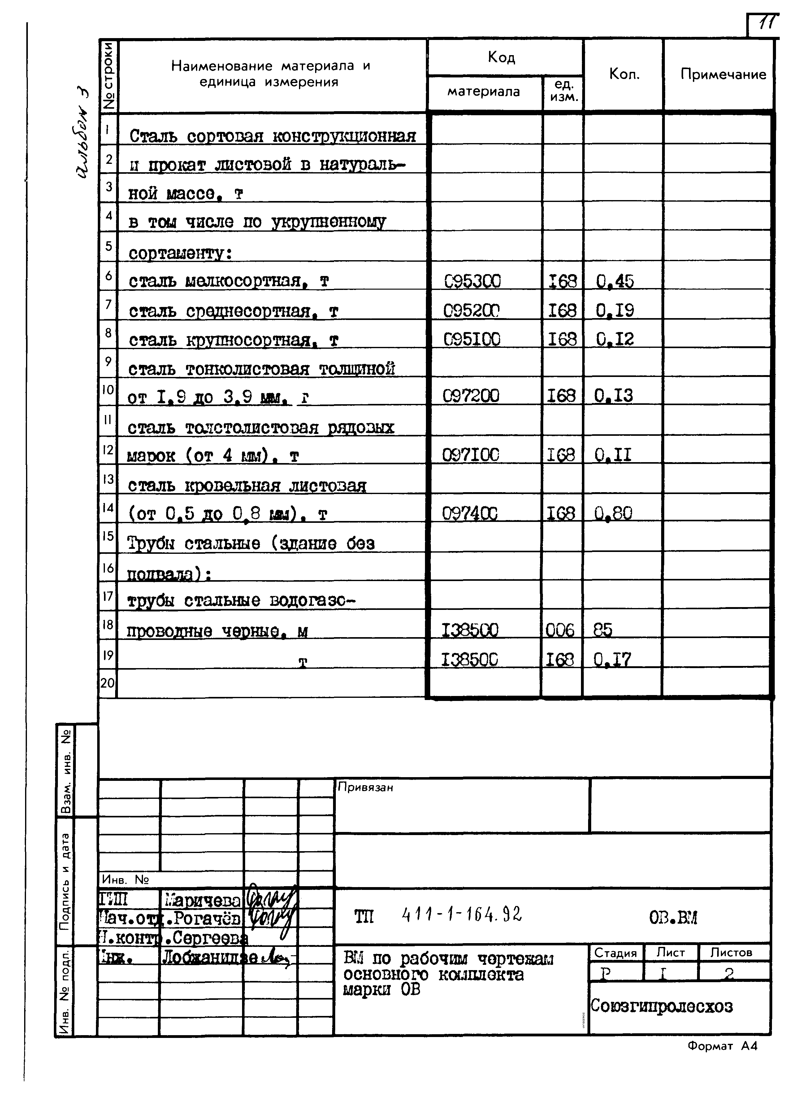 Типовой проект 411-1-164.92