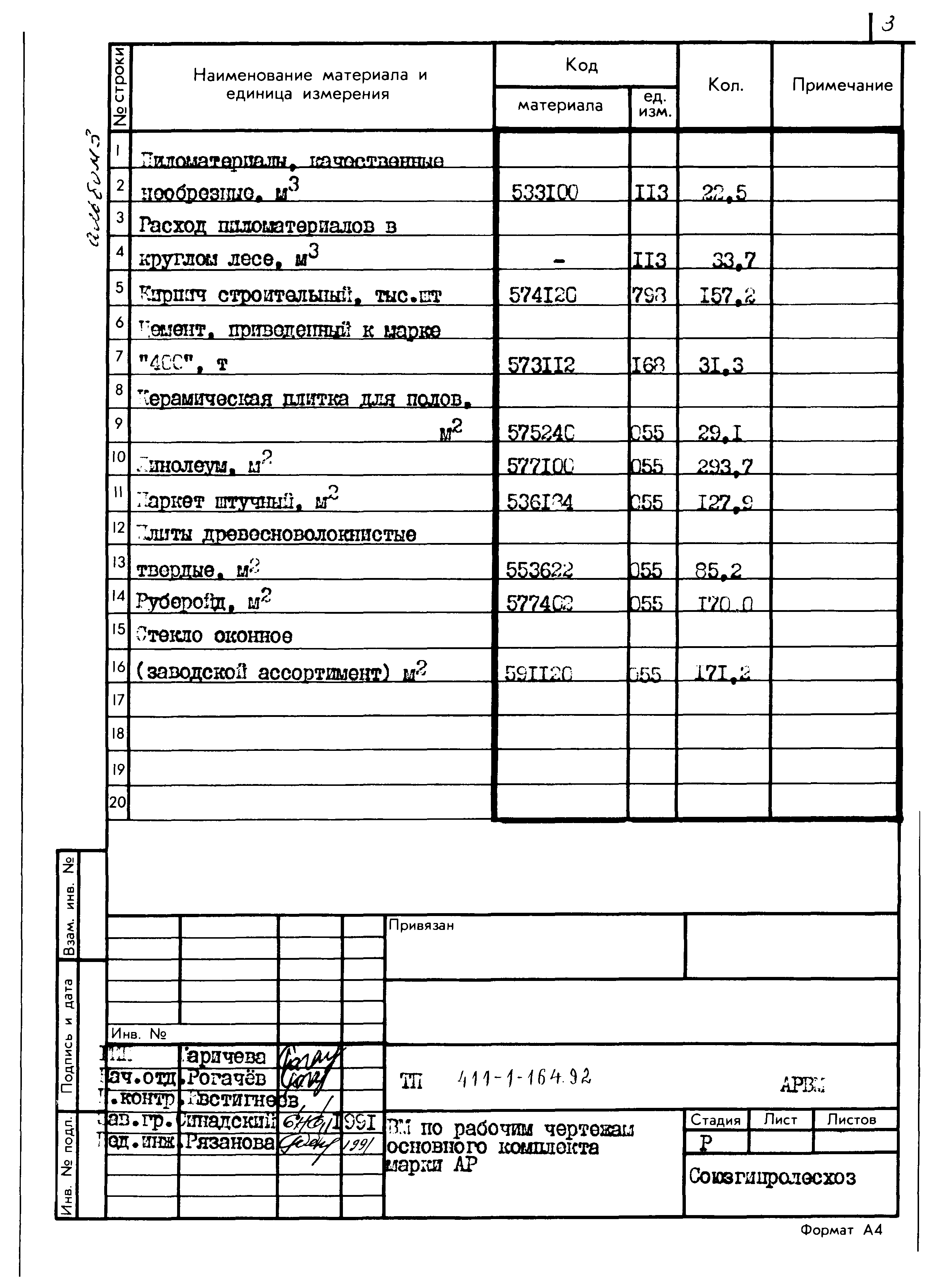 Типовой проект 411-1-164.92